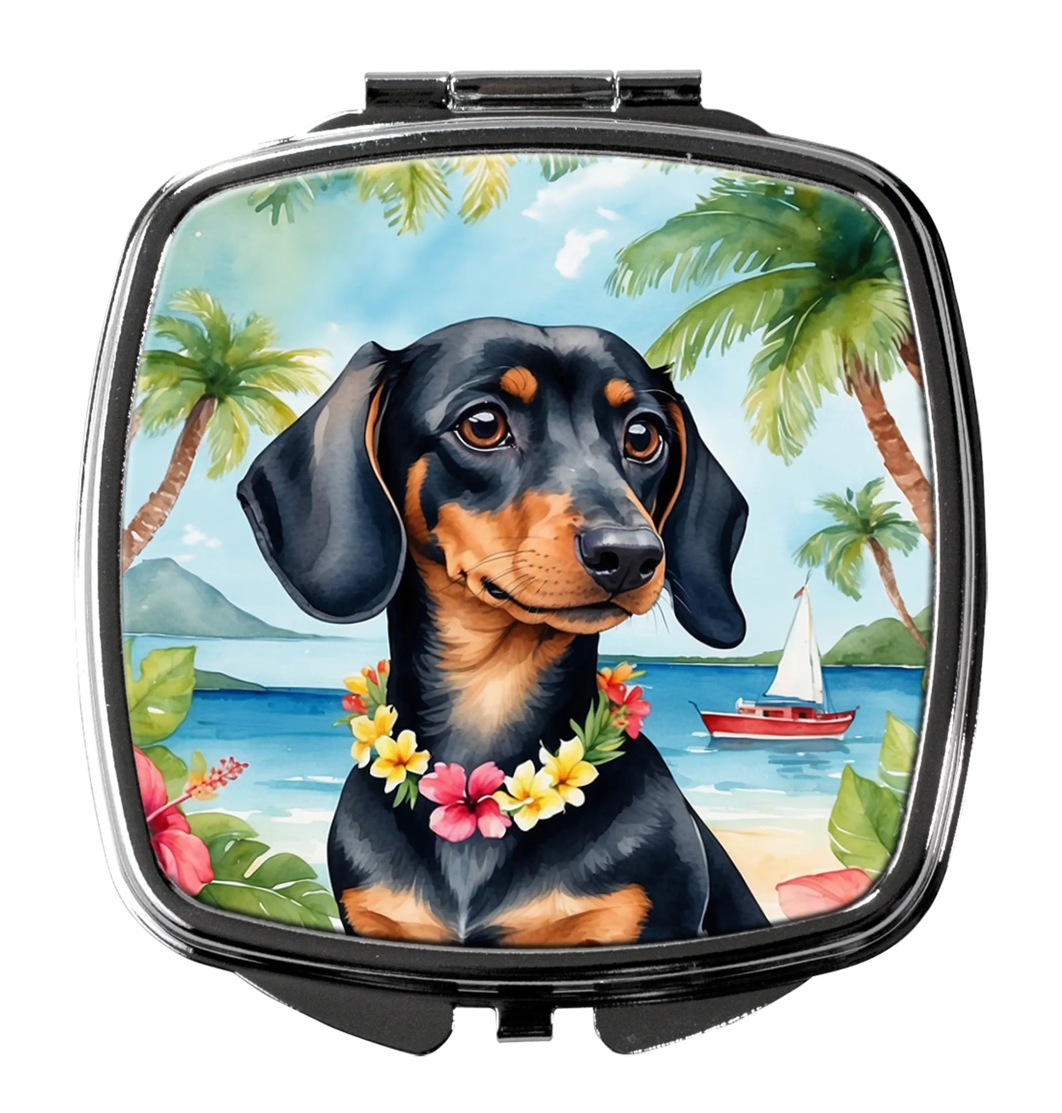 Luau Party Compact Mirror - Pack Of: 1 | Collection name: Luau party