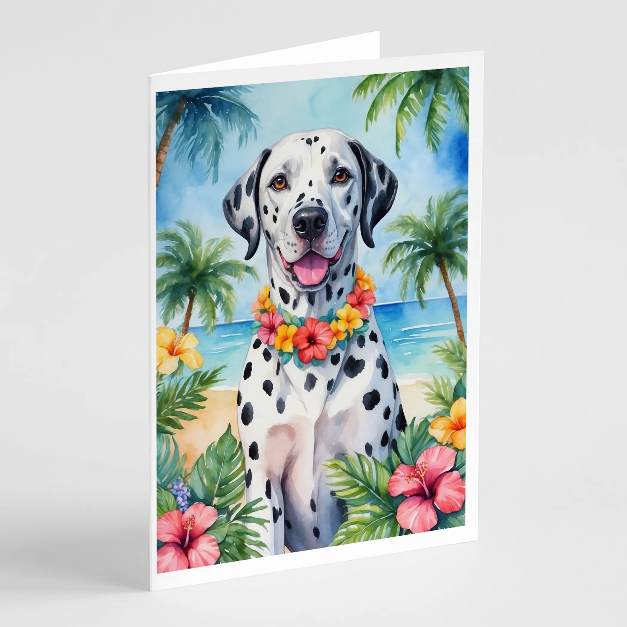 Luau Party Greeting Cards  - Size: 5X7 | Pack Of: 8 | Collection name: Luau party