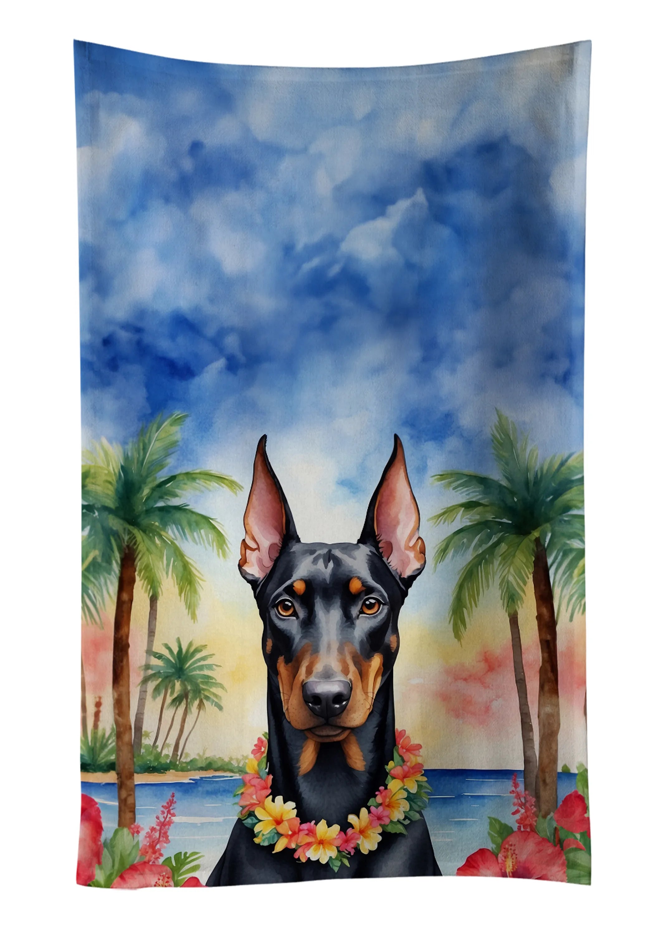 Luau Party Kitchen Towel - Size: 25HX15W | Pack Of: 1 | Collection name: Luau party