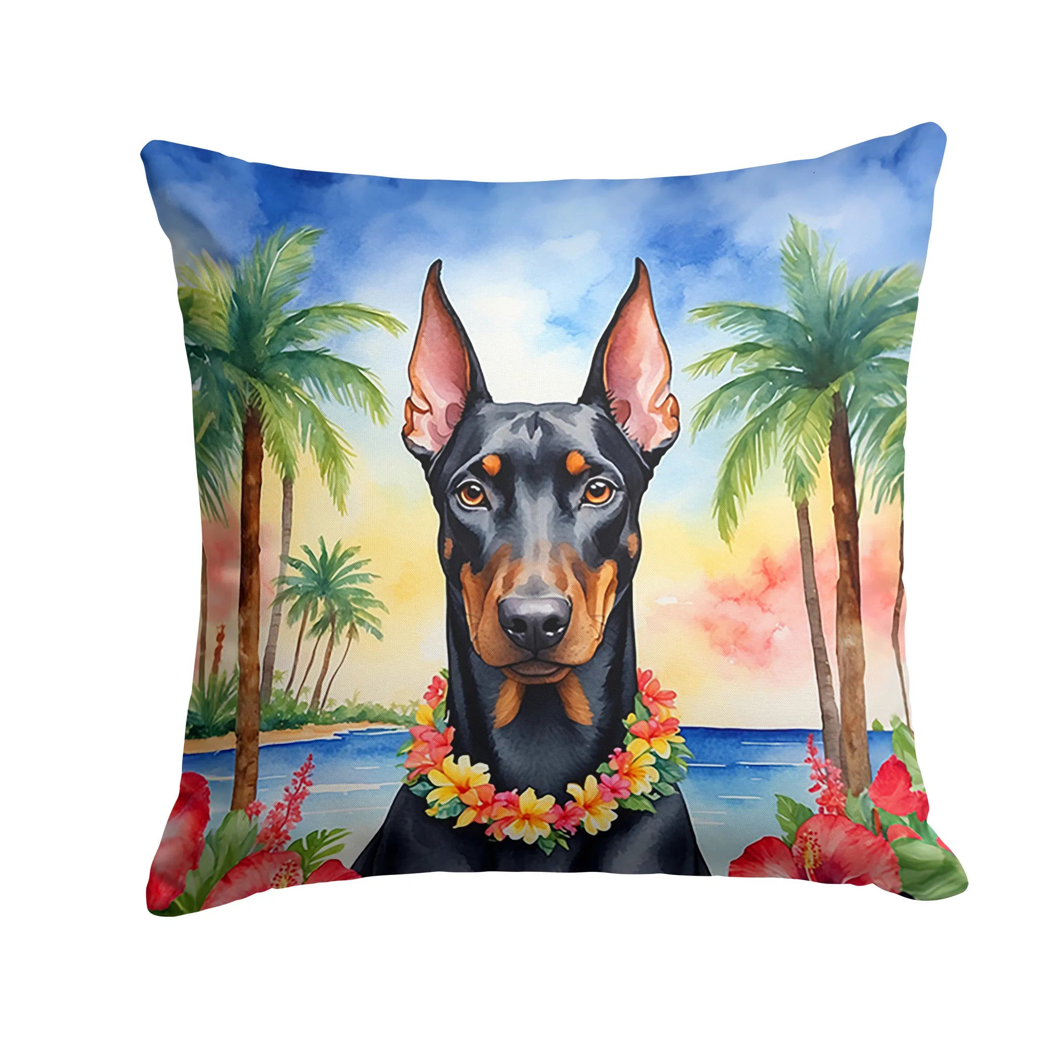 Luau Party Throw Pillow - Size: 14HX14W | Pack Of: 1 | Collection name: Luau party