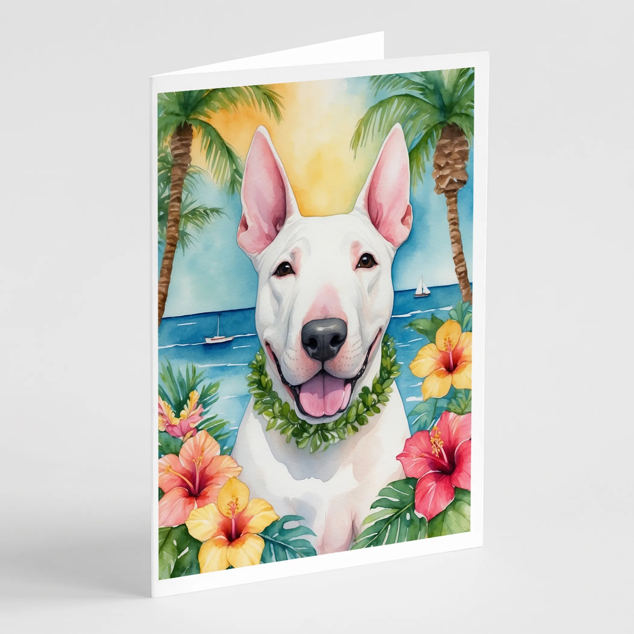 Luau Party Greeting Cards  - Size: 5X7 | Pack Of: 8 | Collection name: Luau party