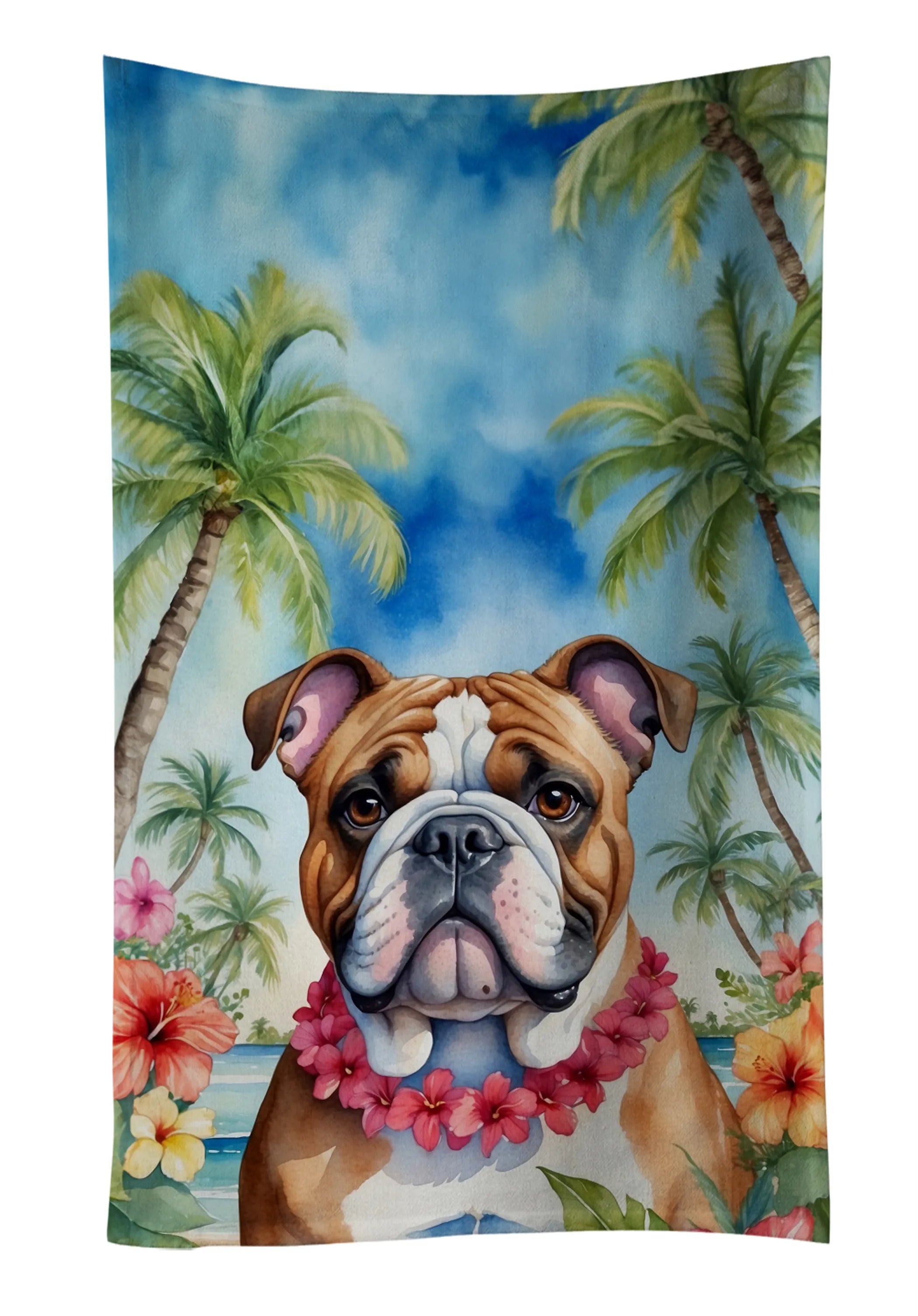 Luau Party Kitchen Towel - Size: 25HX15W | Pack Of: 1 | Collection name: Luau party