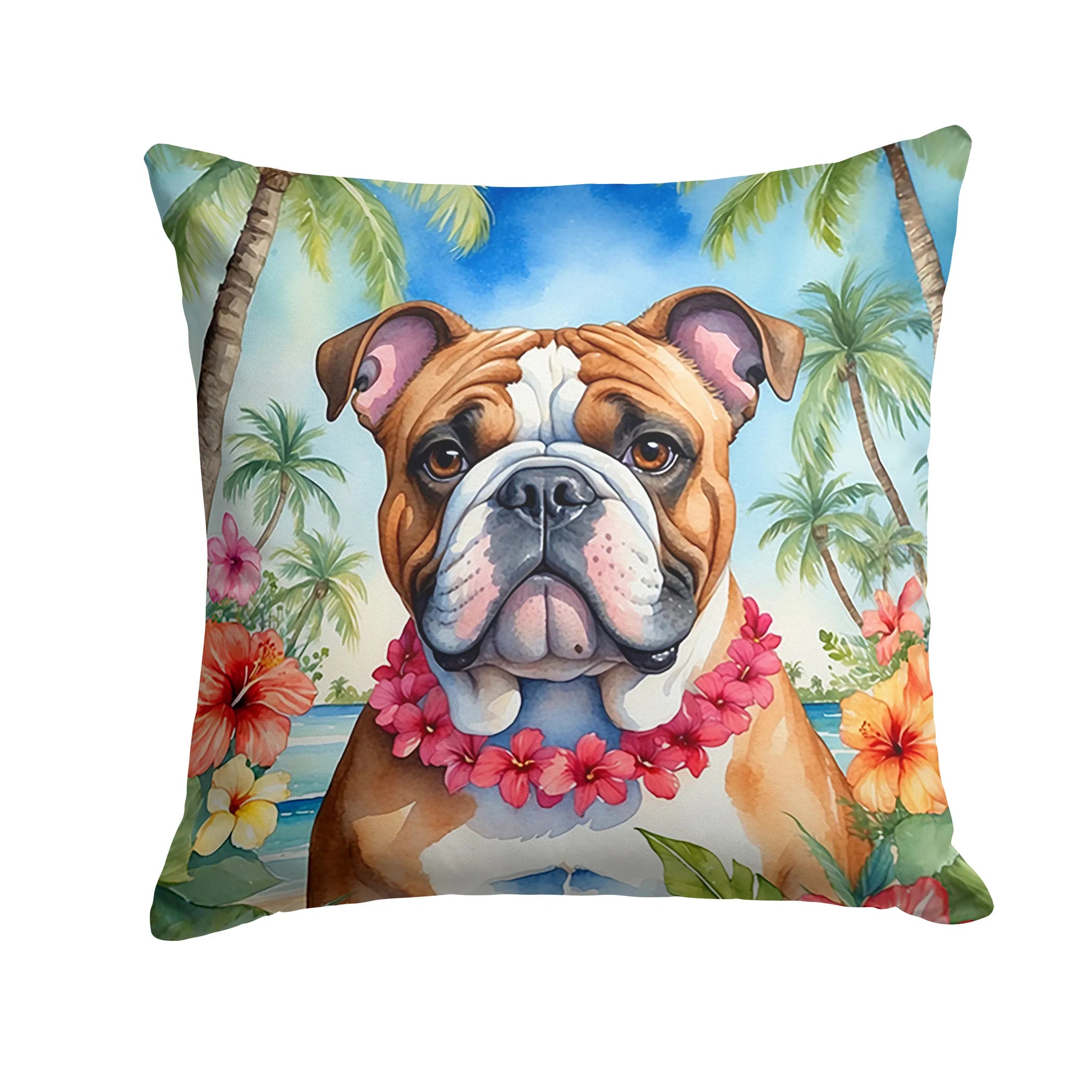 Luau Party Throw Pillow - Size: 14HX14W | Pack Of: 1 | Collection name: Luau party