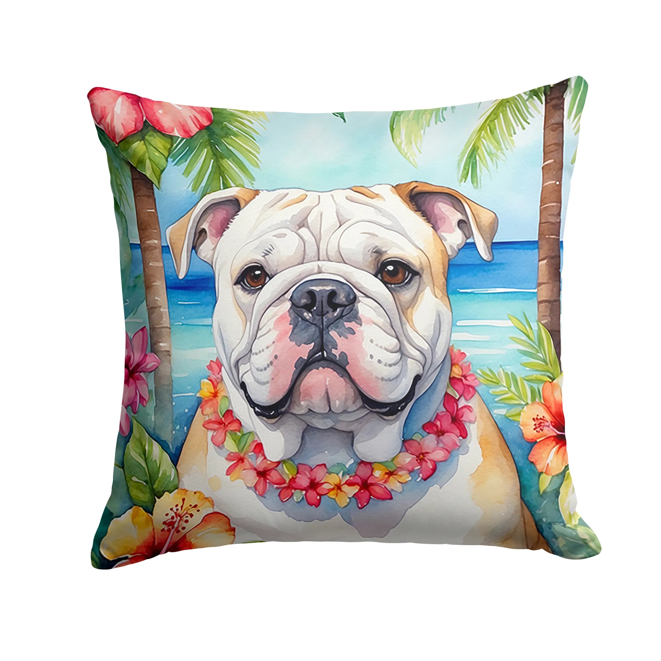 Luau Party Throw Pillow - Size: 14HX14W | Pack Of: 1 | Collection name: Luau party