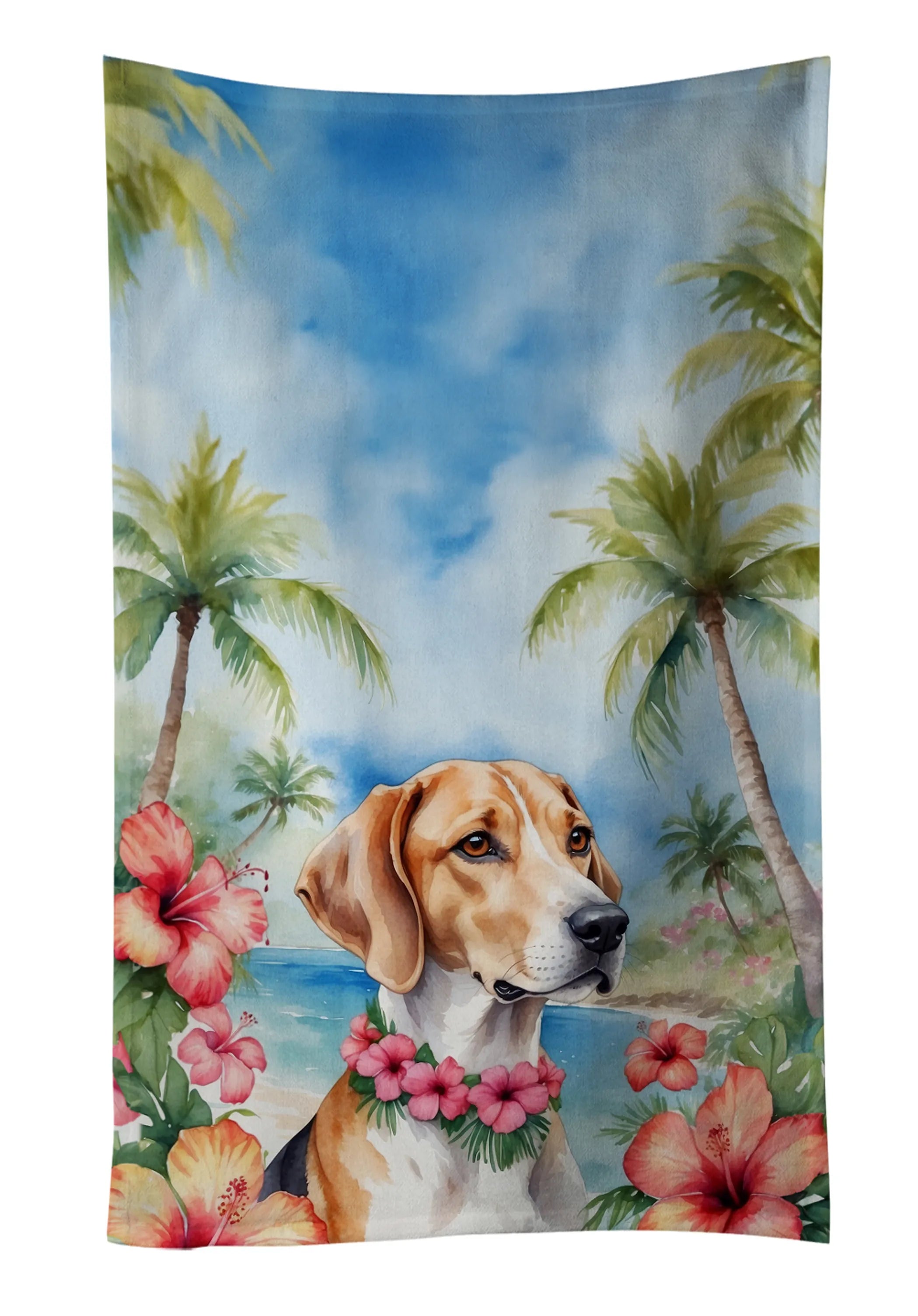 Luau Party Kitchen Towel - Size: 25HX15W | Pack Of: 1 | Collection name: Luau party