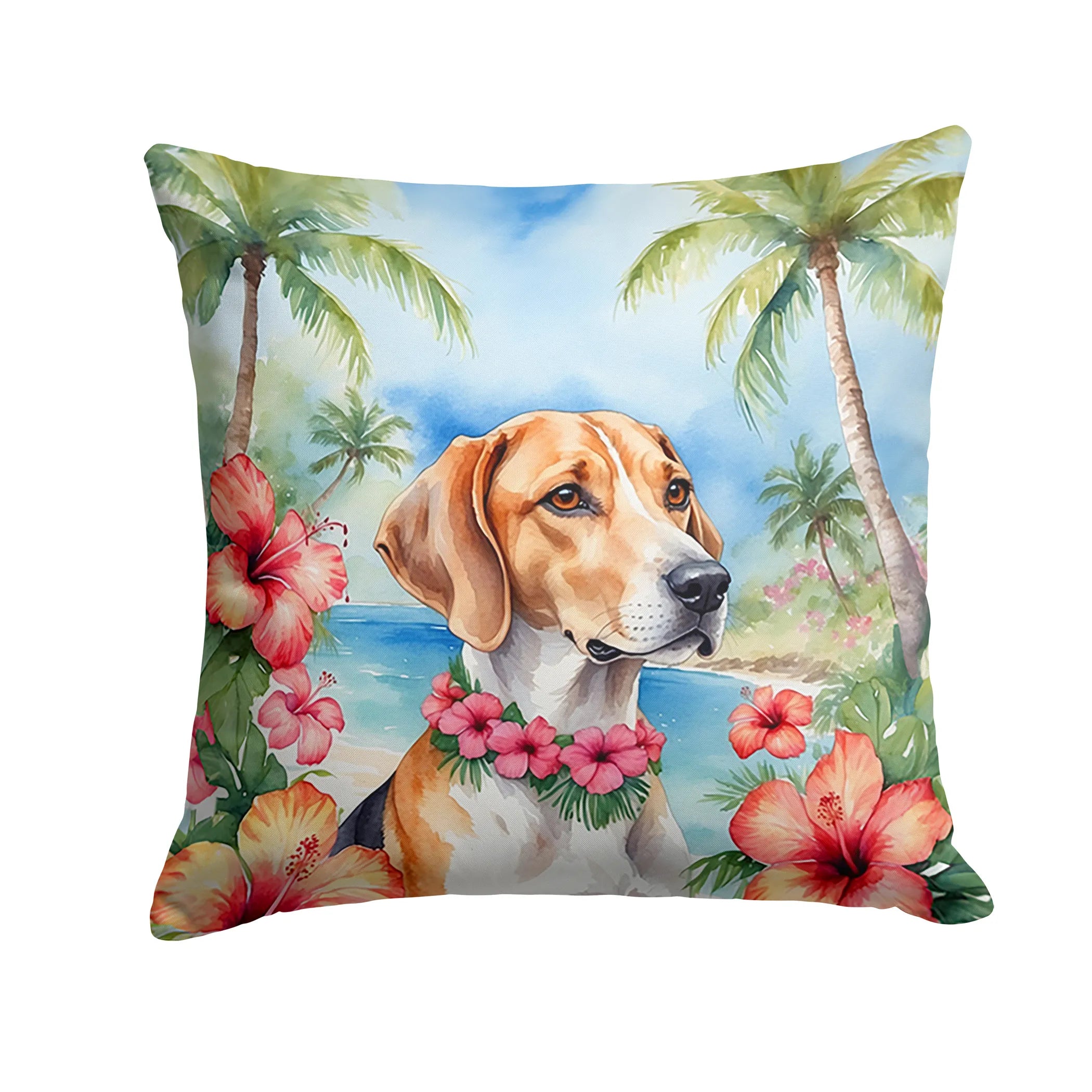 Luau Party Throw Pillow - Size: 14HX14W | Pack Of: 1 | Collection name: Luau party