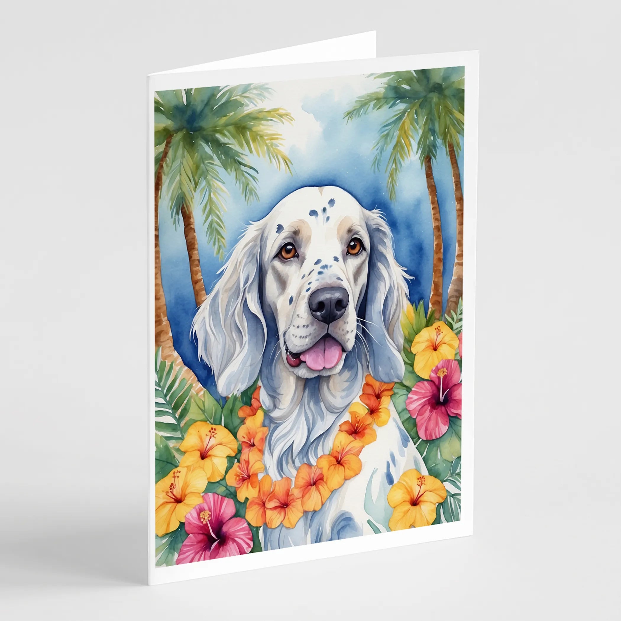 Luau Party Greeting Cards  - Size: 5X7 | Pack Of: 8 | Collection name: Luau party
