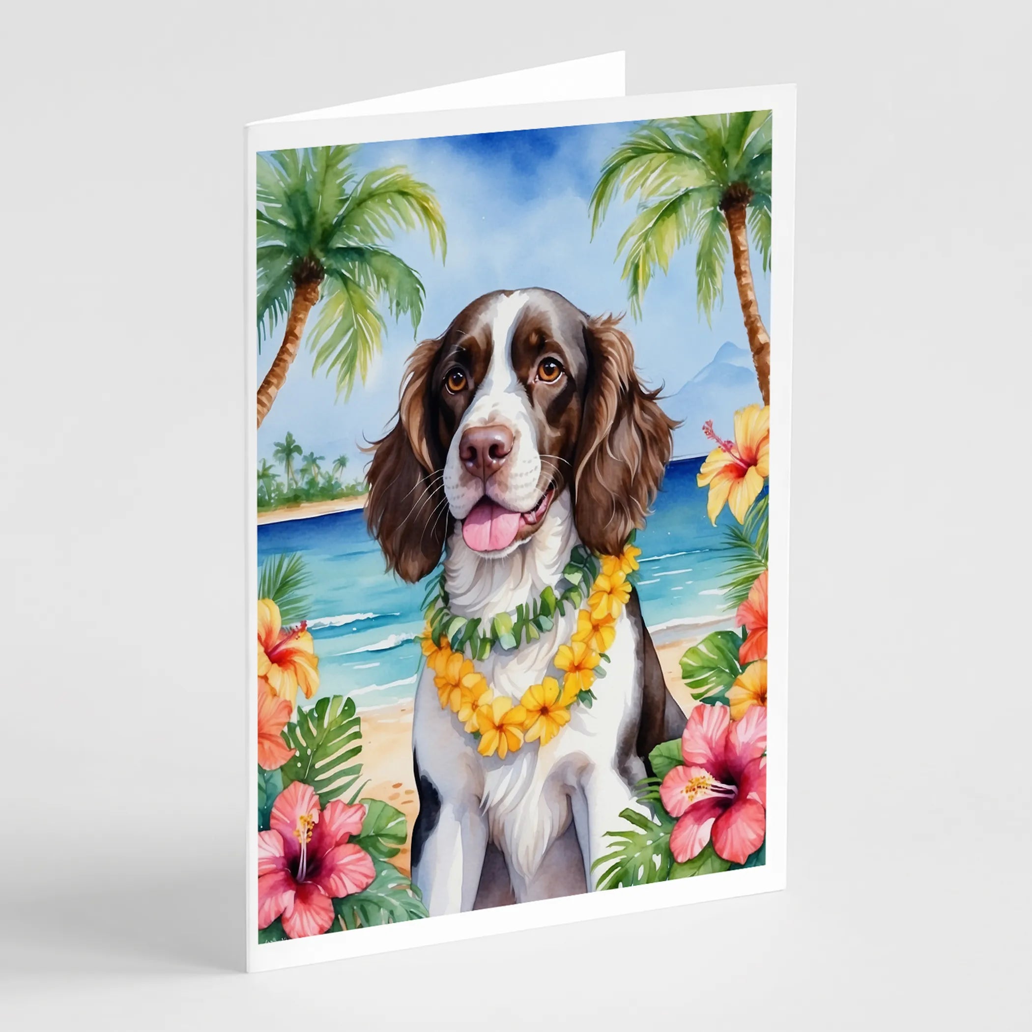 Luau Party Greeting Cards  - Size: 5X7 | Pack Of: 8 | Collection name: Luau party