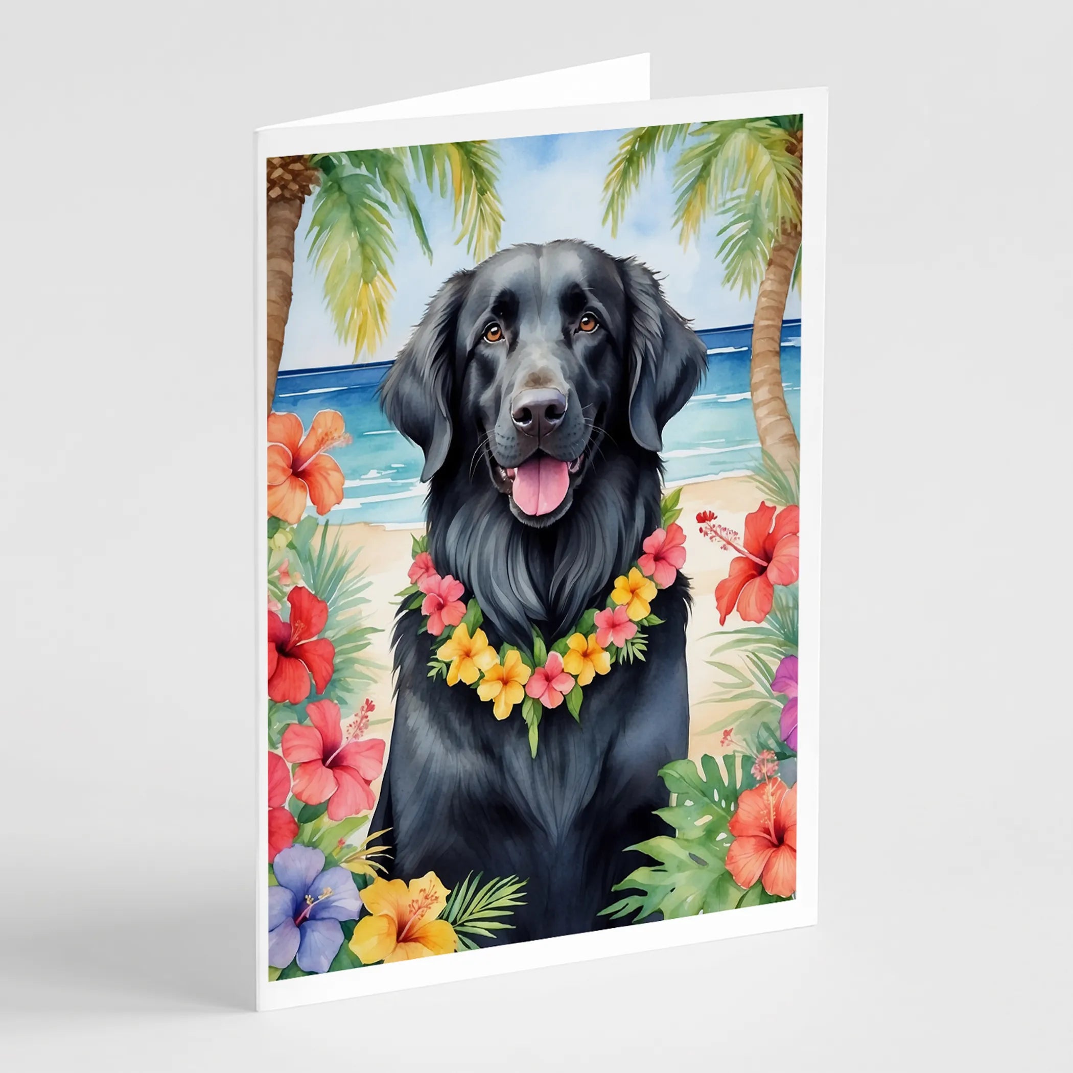 Luau Party Greeting Cards  - Size: 5X7 | Pack Of: 8 | Collection name: Luau party