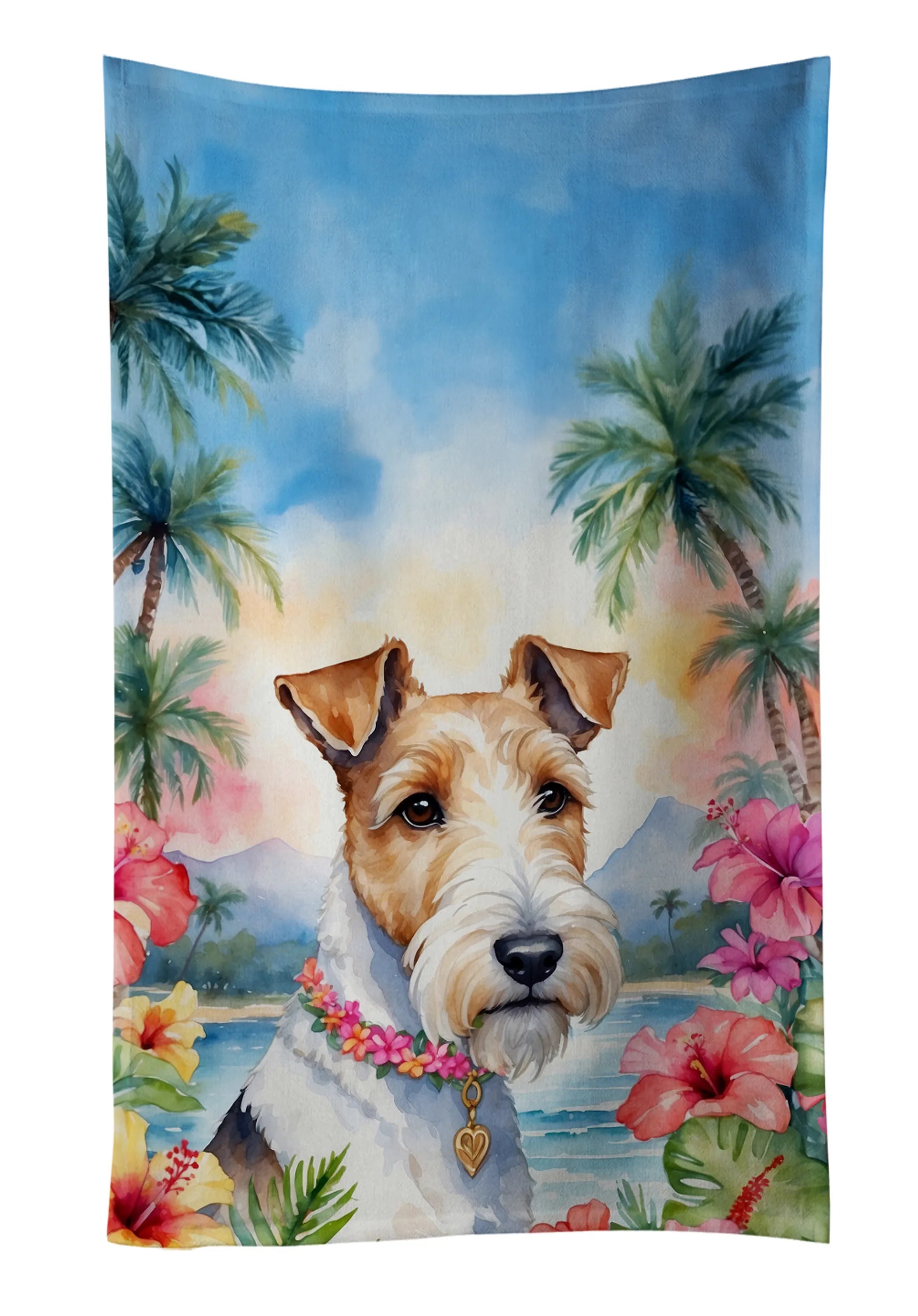 Luau Party Kitchen Towel - Size: 25HX15W | Pack Of: 1 | Collection name: Luau party