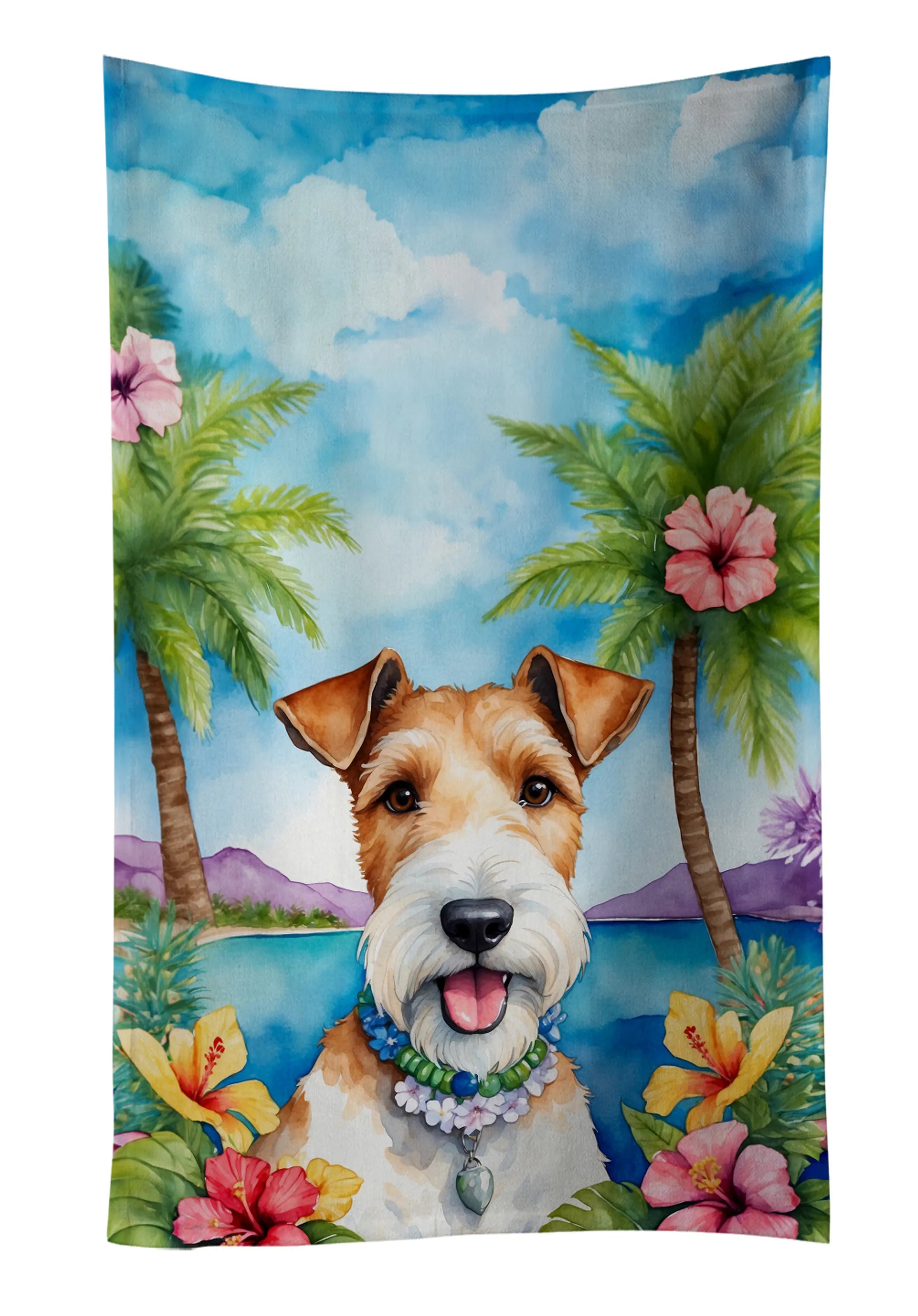 Luau Party Kitchen Towel - Size: 25HX15W | Pack Of: 1 | Collection name: Luau party