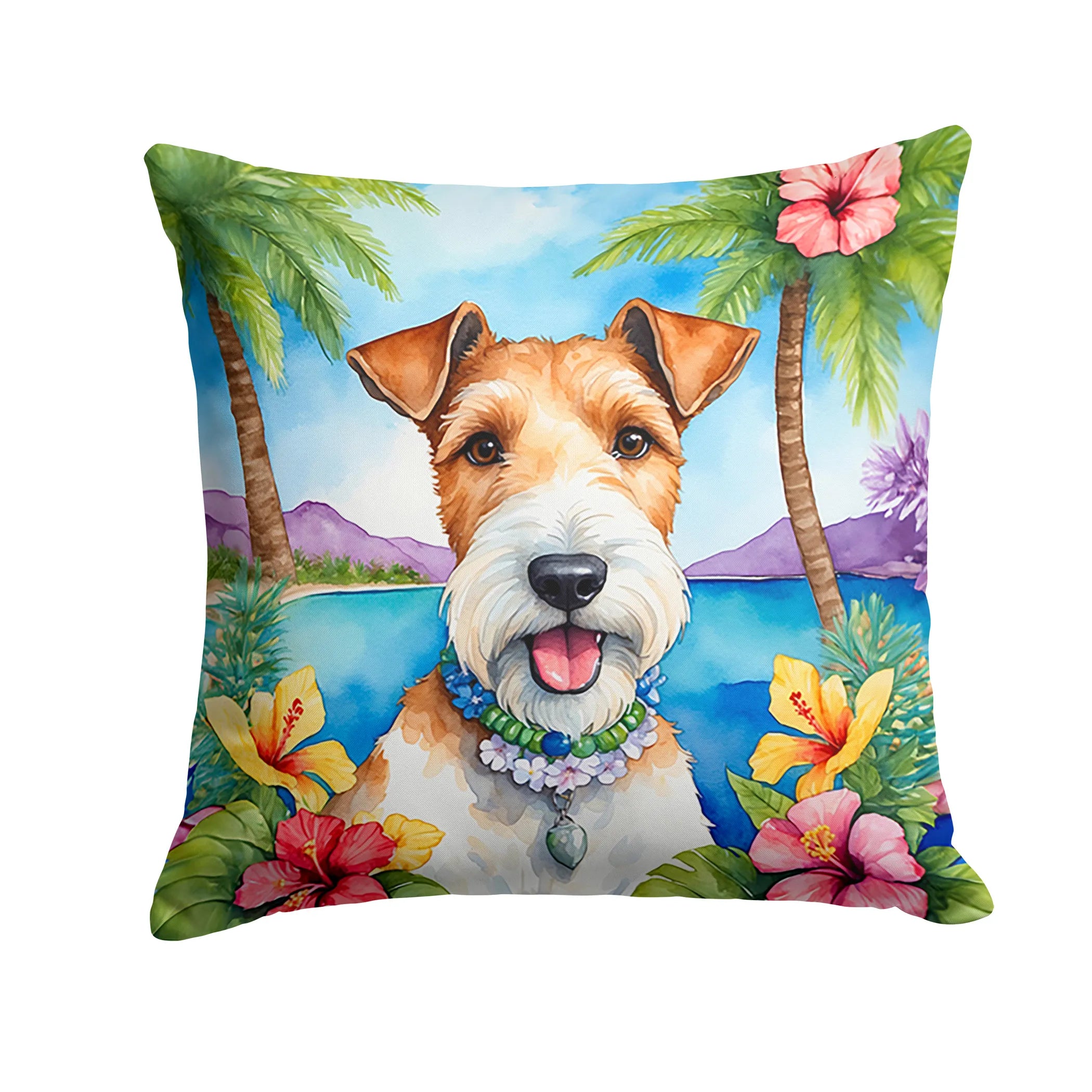 Luau Party Throw Pillow - Size: 14HX14W | Pack Of: 1 | Collection name: Luau party