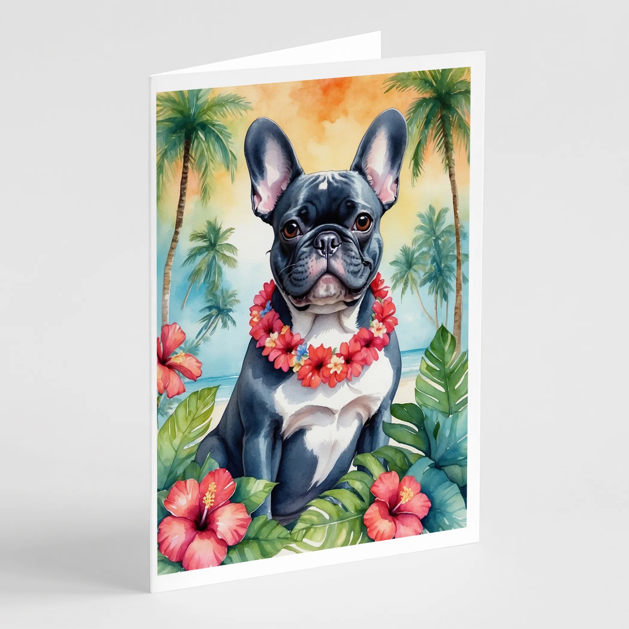 Luau Party Greeting Cards  - Size: 5X7 | Pack Of: 8 | Collection name: Luau party
