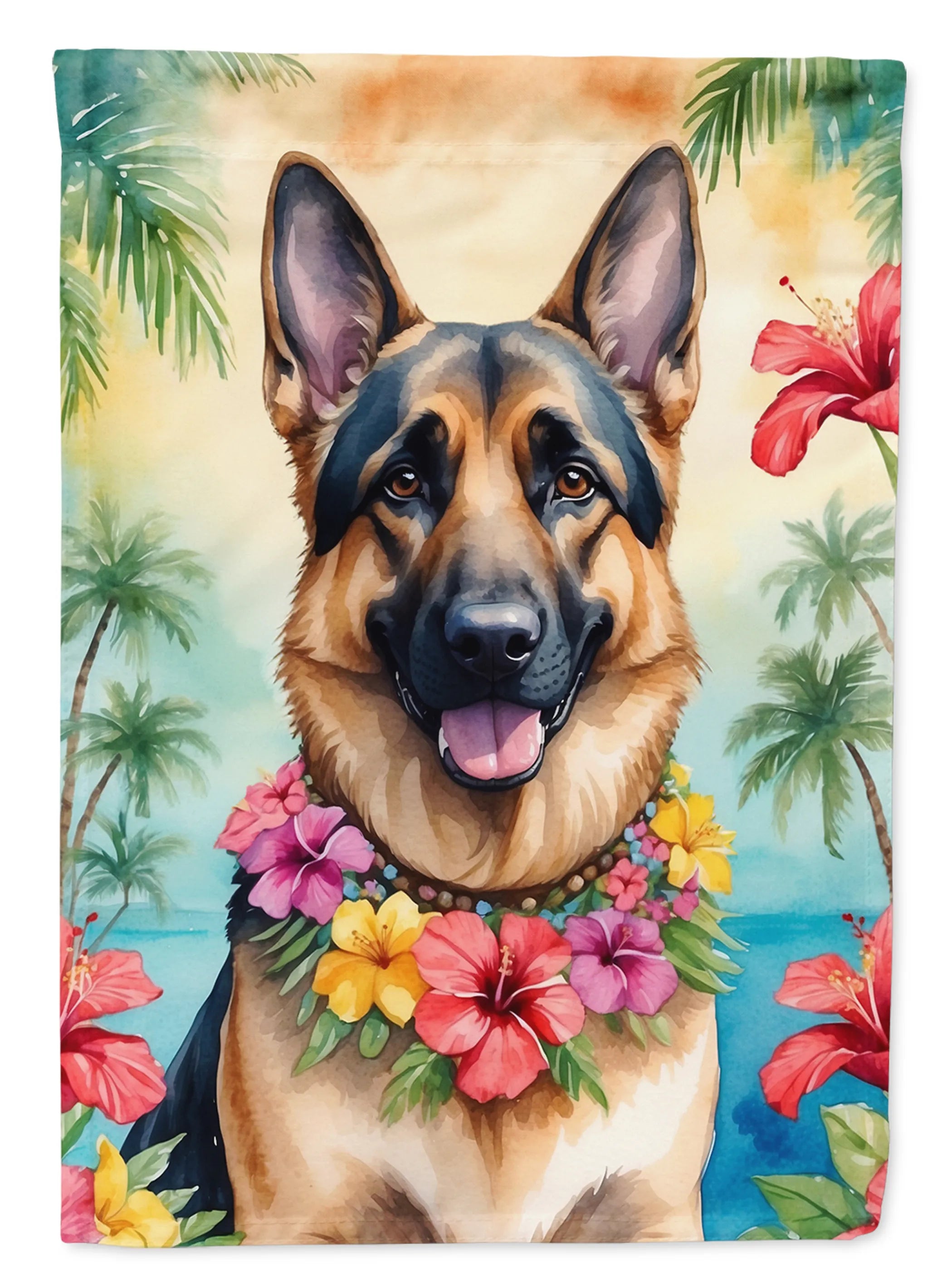 Luau Party Decorative Flag - Size: GARDEN SIZE | Pack Of: 1 | Collection name: Luau party