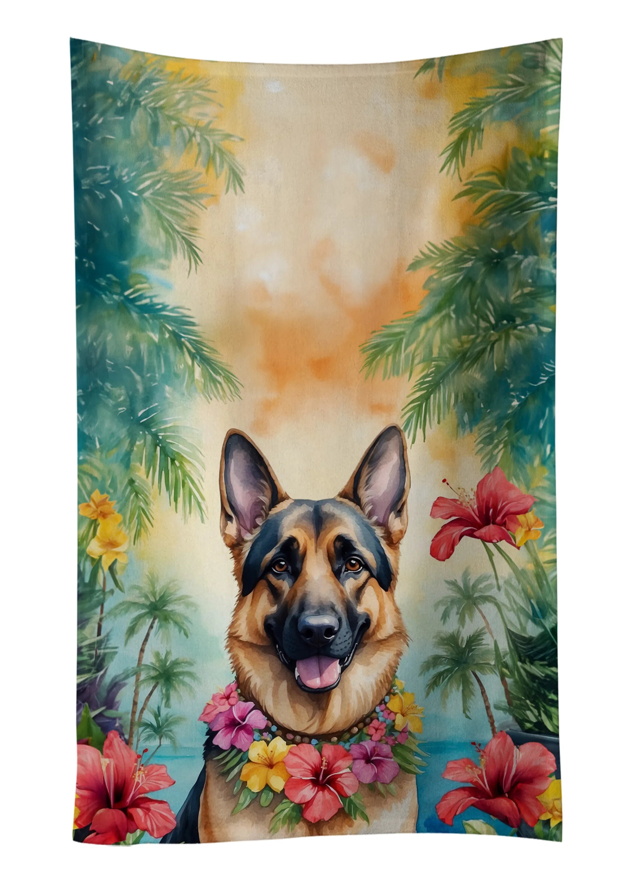 Luau Party Kitchen Towel - Size: 25HX15W | Pack Of: 1 | Collection name: Luau party