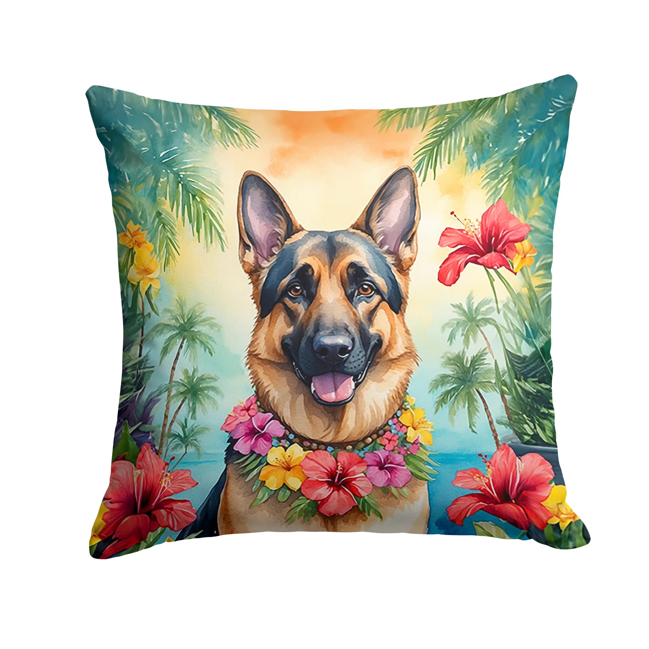 Luau Party Throw Pillow - Size: 14HX14W | Pack Of: 1 | Collection name: Luau party