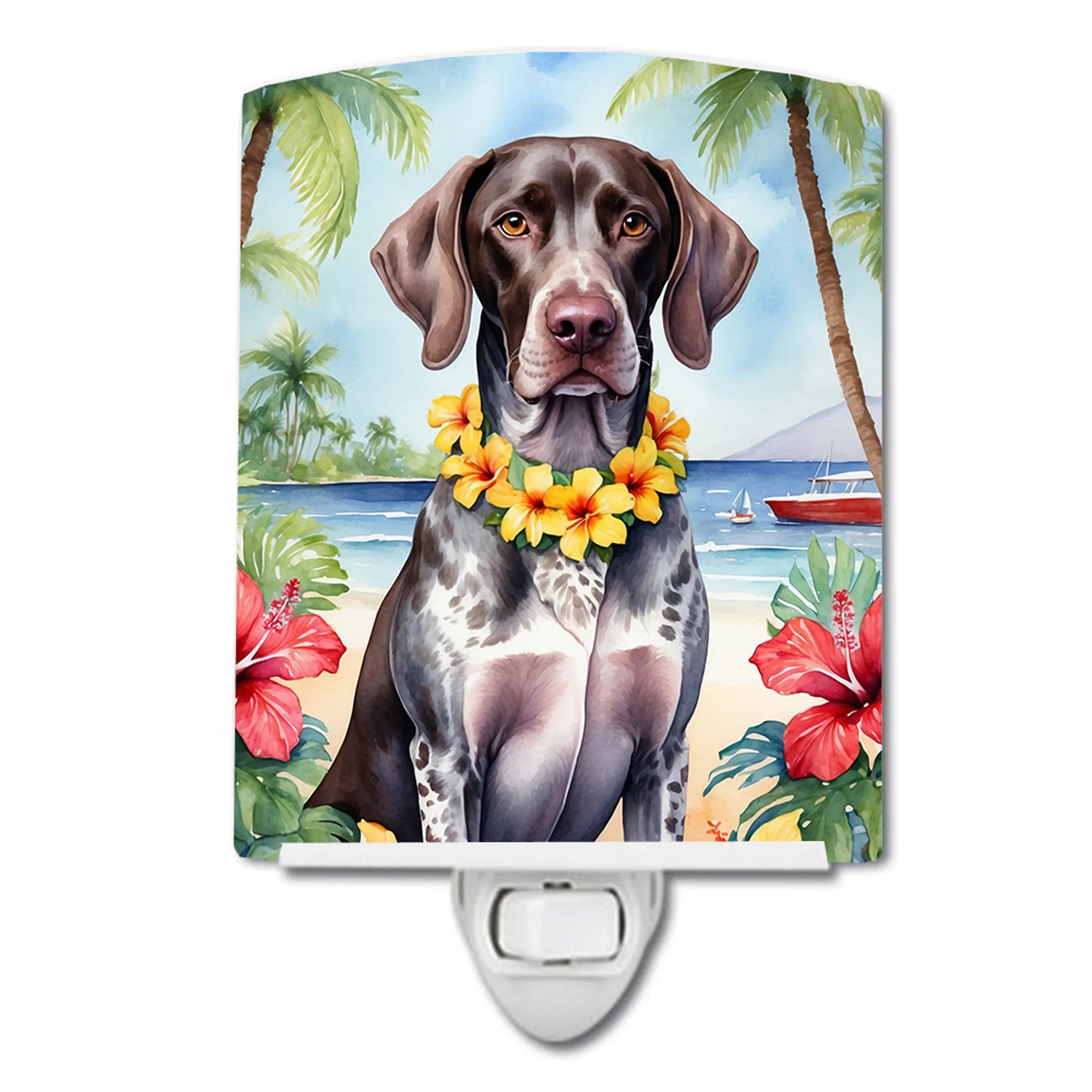 Luau Party Ceramic Night Light - Pack Of: 1 | Collection name: Luau party