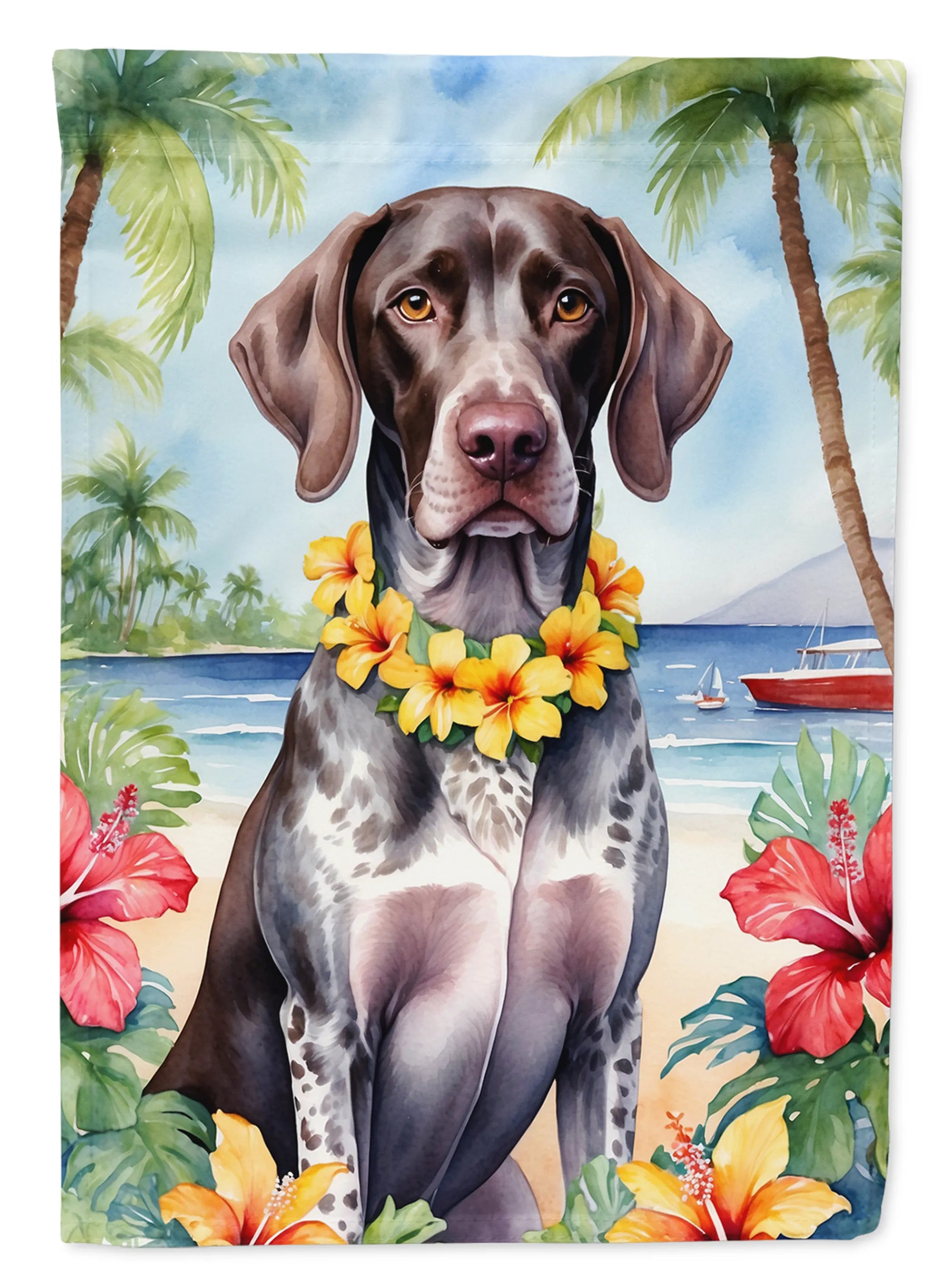 Luau Party Decorative Flag - Size: GARDEN SIZE | Pack Of: 1 | Collection name: Luau party