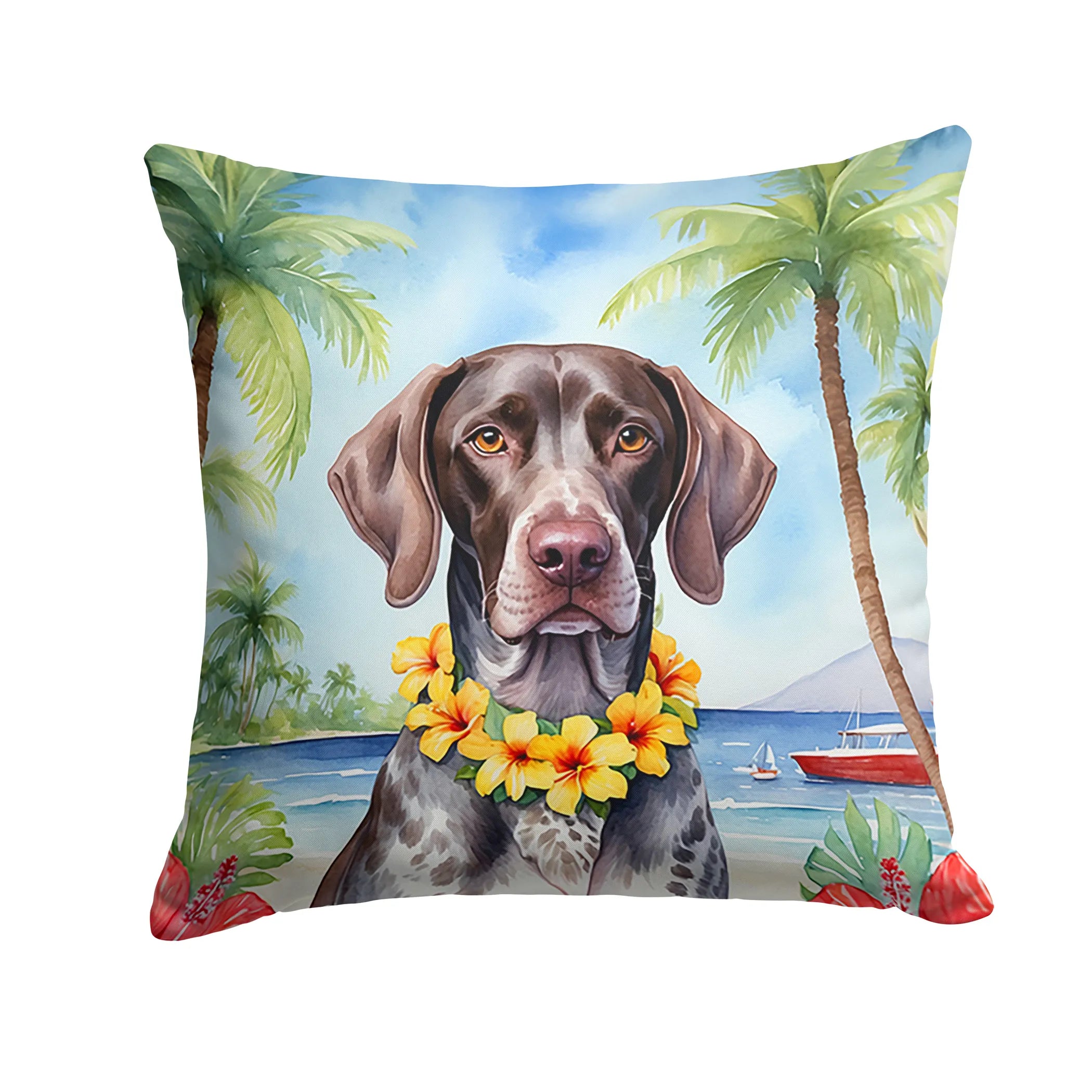 Luau Party Throw Pillow - Size: 14HX14W | Pack Of: 1 | Collection name: Luau party