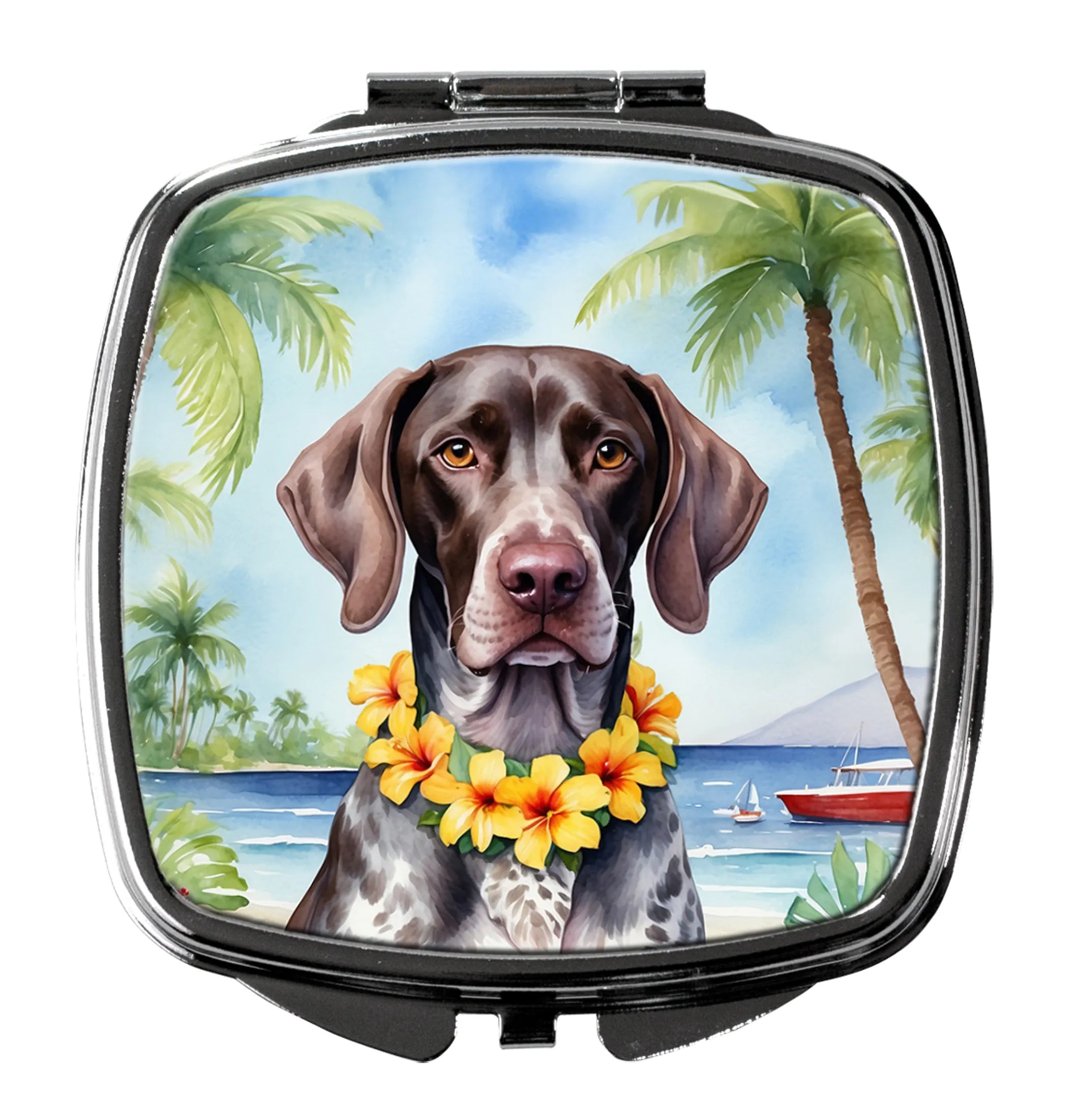 Luau Party Compact Mirror - Pack Of: 1 | Collection name: Luau party