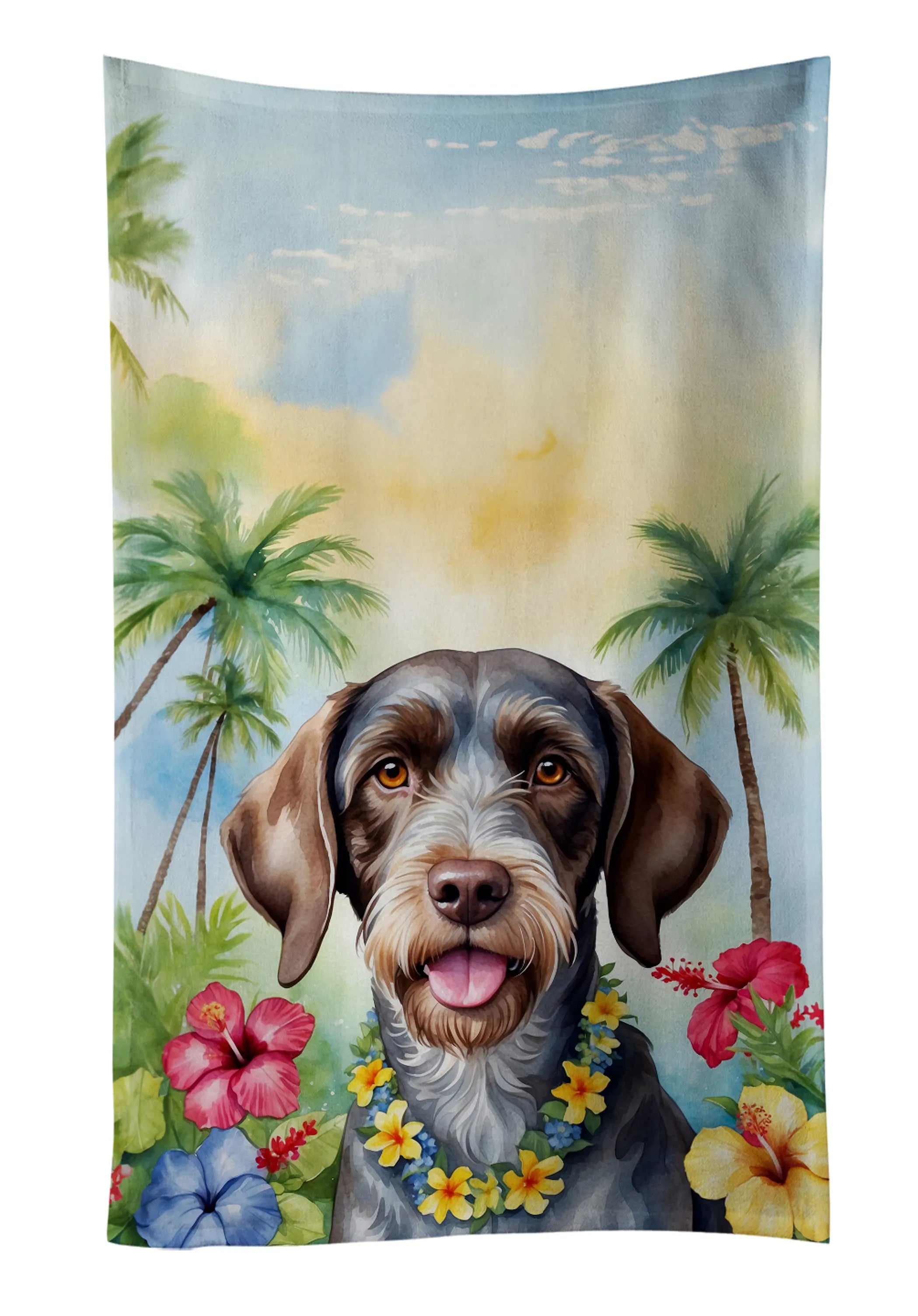 Luau Party Kitchen Towel - Size: 25HX15W | Pack Of: 1 | Collection name: Luau party