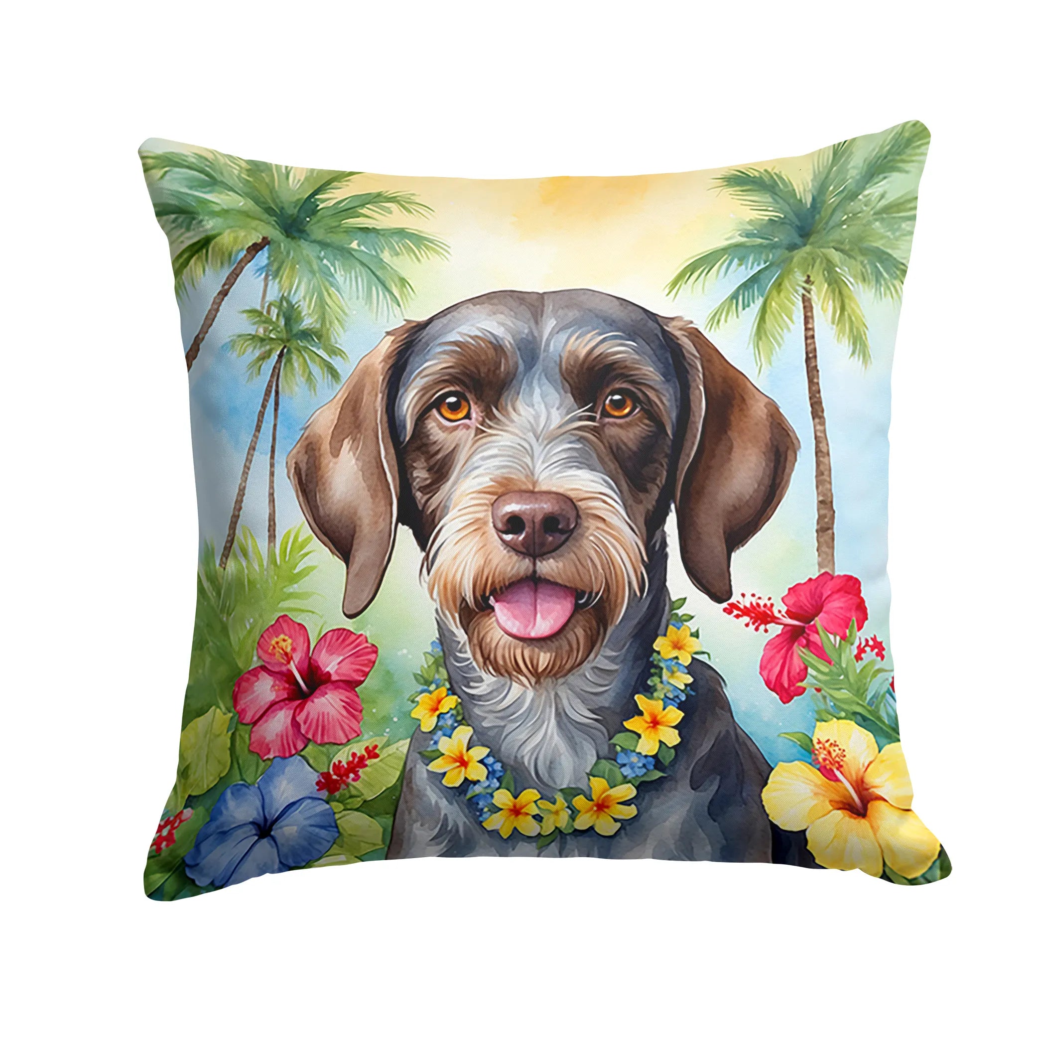Luau Party Throw Pillow - Size: 14HX14W | Pack Of: 1 | Collection name: Luau party