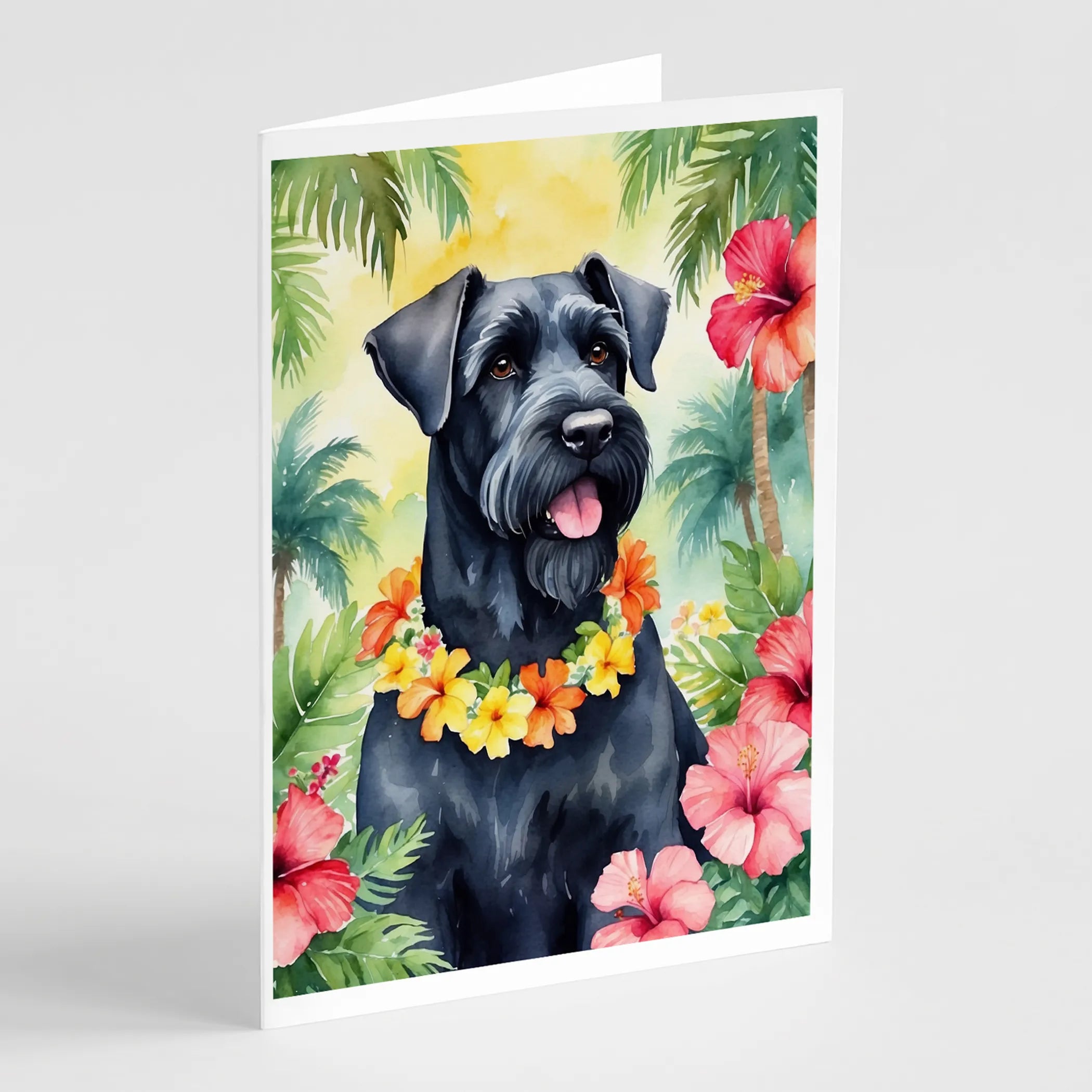 Luau Party Greeting Cards  - Size: 5X7 | Pack Of: 8 | Collection name: Luau party
