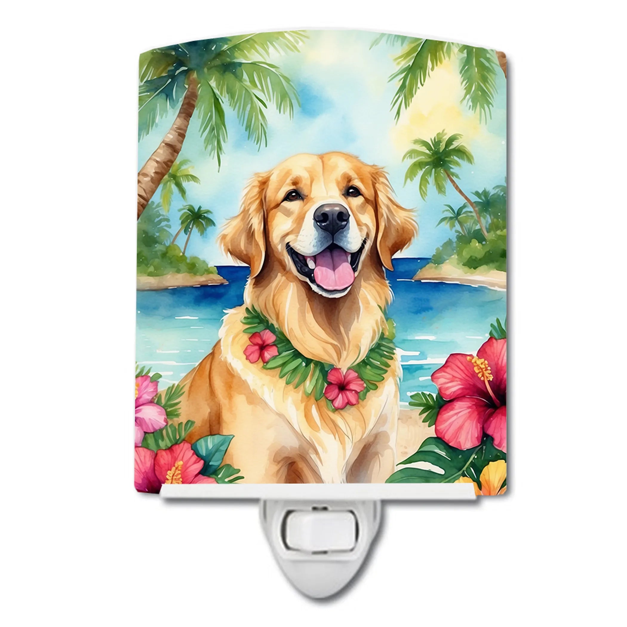 Luau Party Ceramic Night Light - Pack Of: 1 | Collection name: Luau party