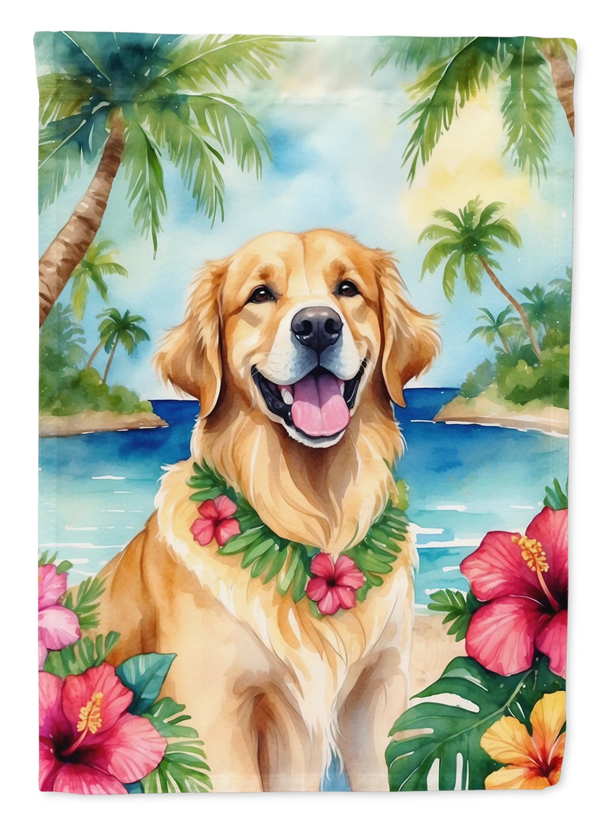 Luau Party Decorative Flag - Size: GARDEN SIZE | Pack Of: 1 | Collection name: Luau party