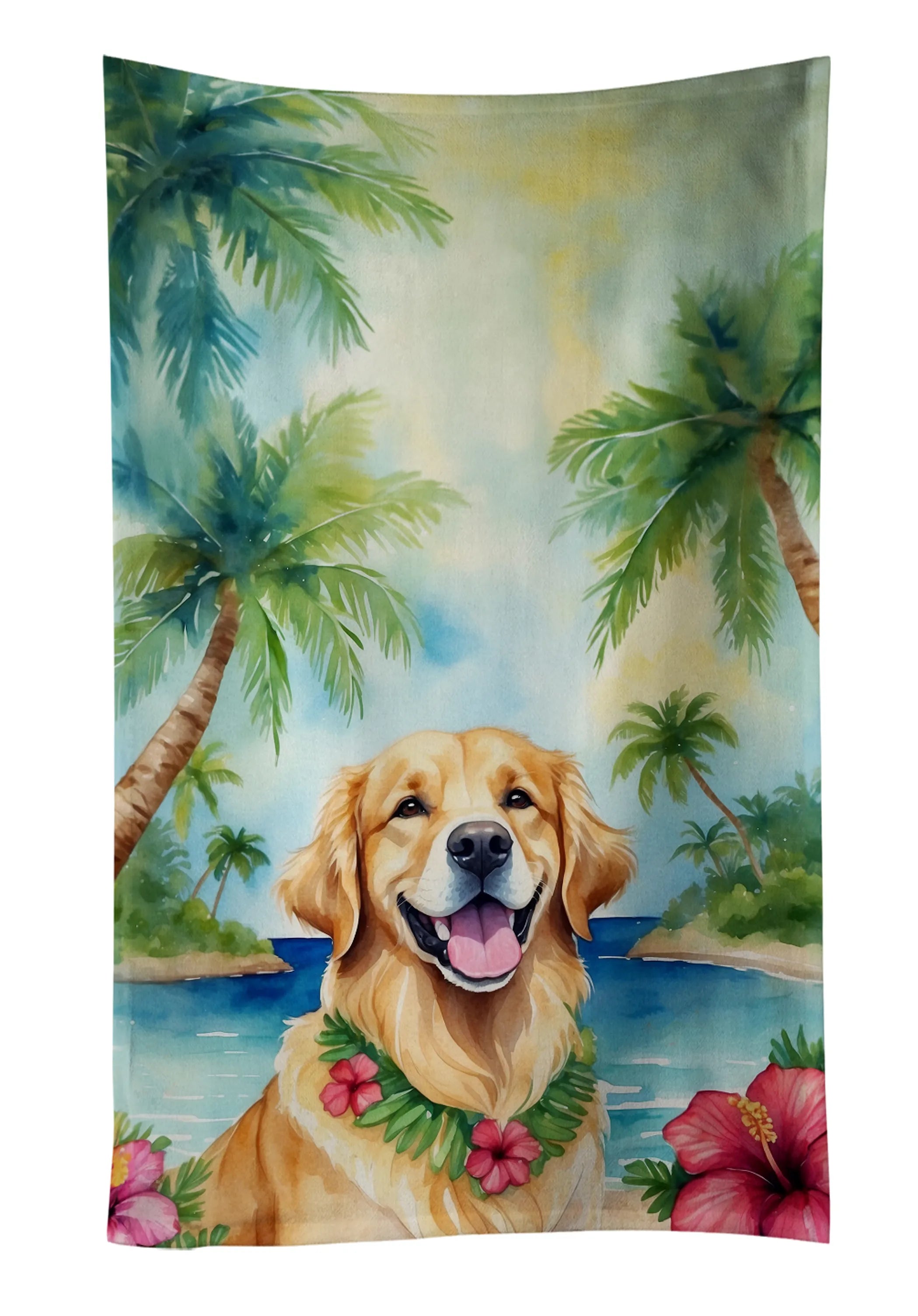 Luau Party Kitchen Towel - Size: 25HX15W | Pack Of: 1 | Collection name: Luau party