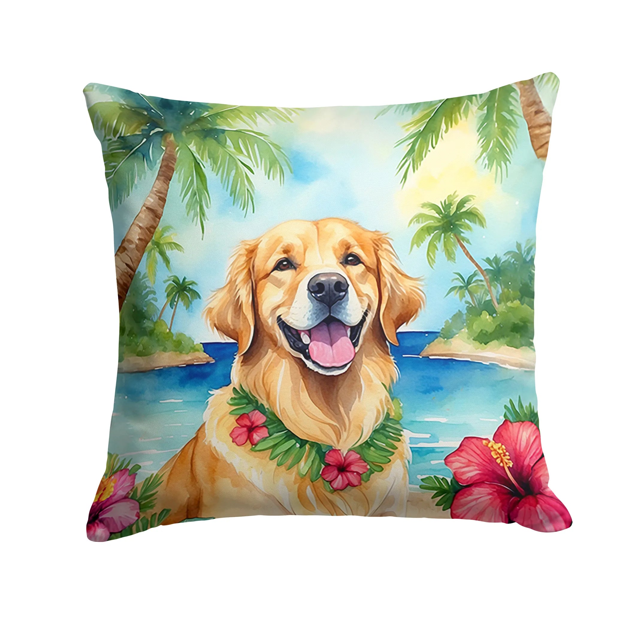 Luau Party Throw Pillow - Size: 14HX14W | Pack Of: 1 | Collection name: Luau party