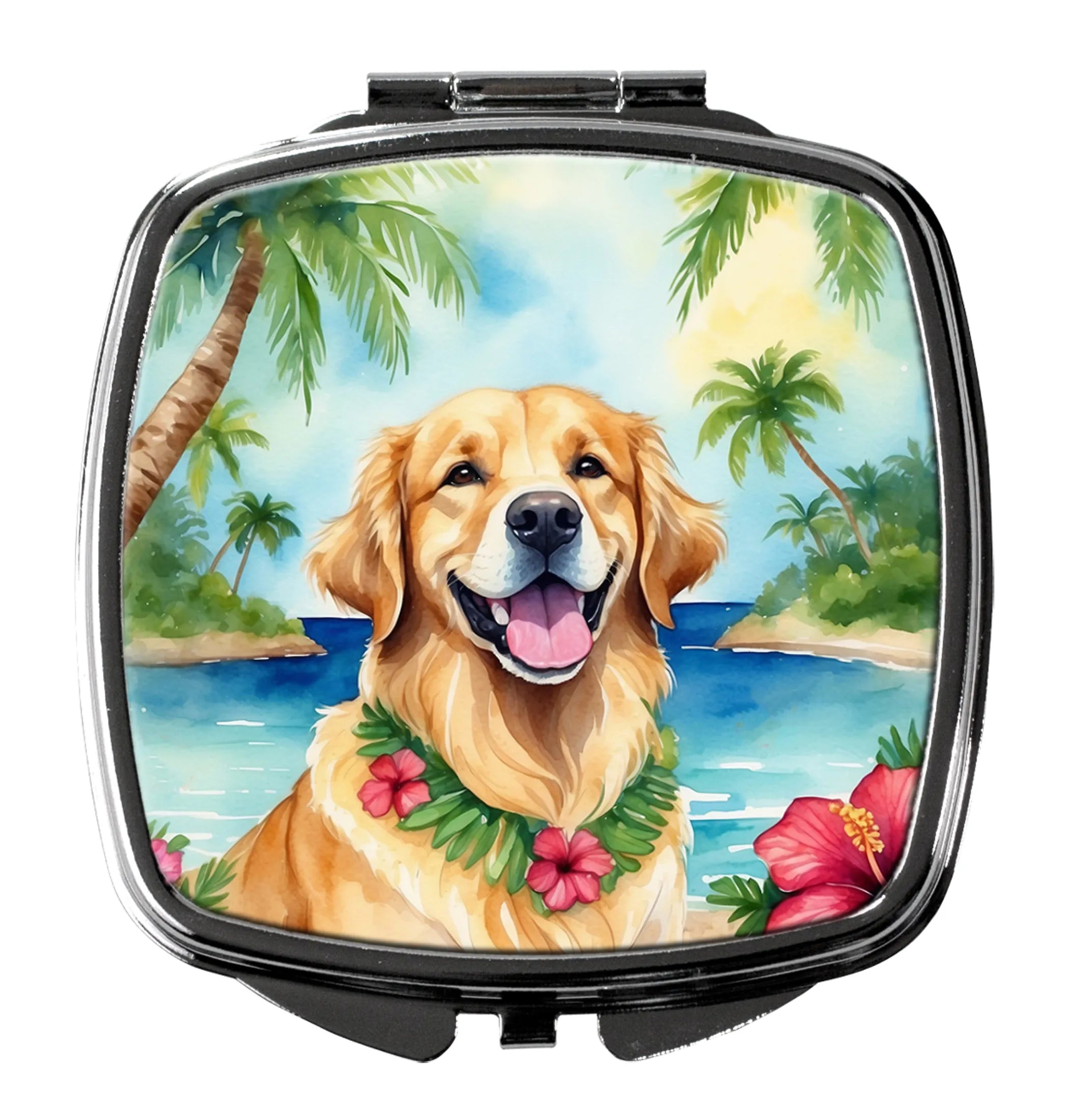 Luau Party Compact Mirror - Pack Of: 1 | Collection name: Luau party