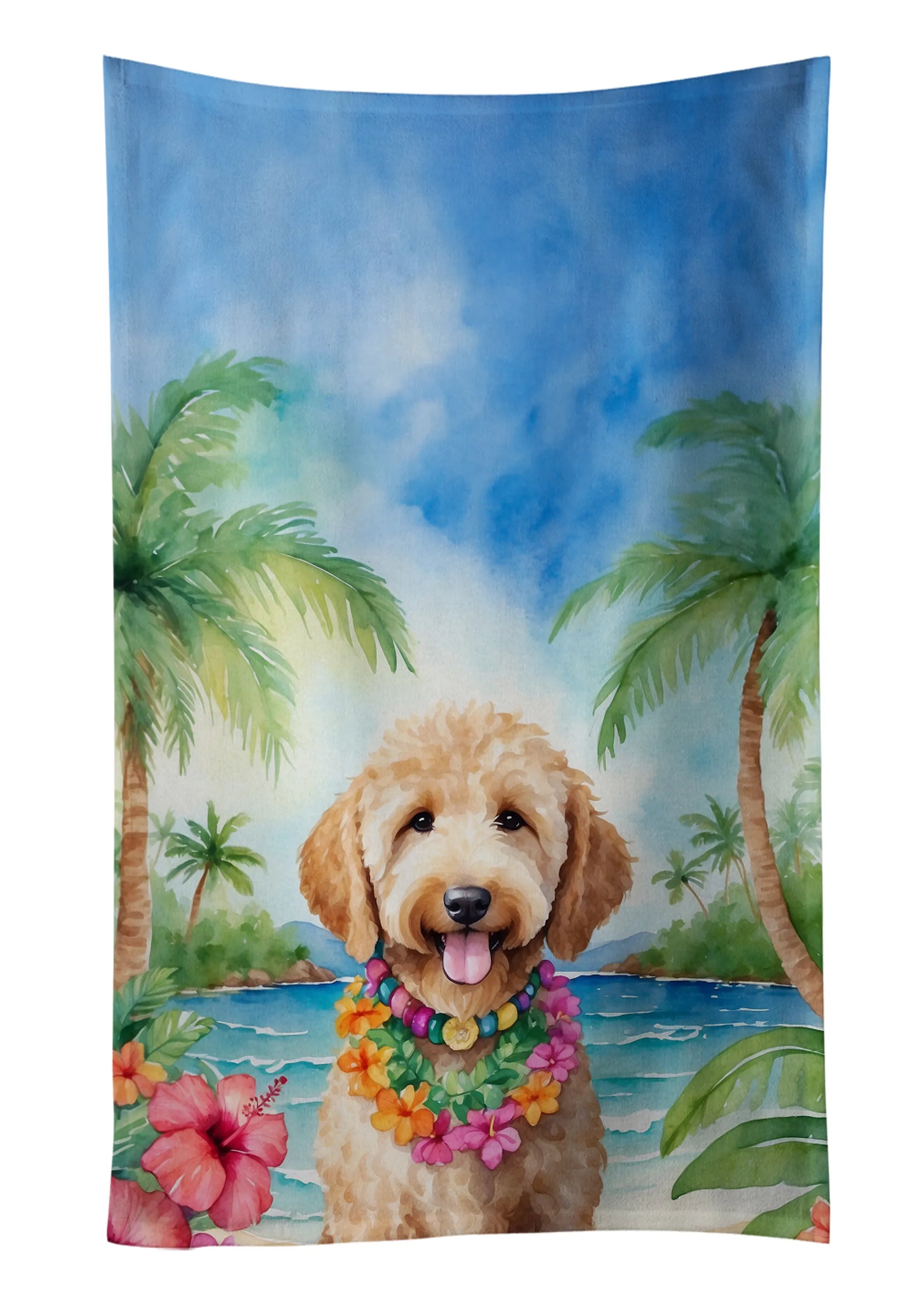 Luau Party Kitchen Towel - Size: 25HX15W | Pack Of: 1 | Collection name: Luau party