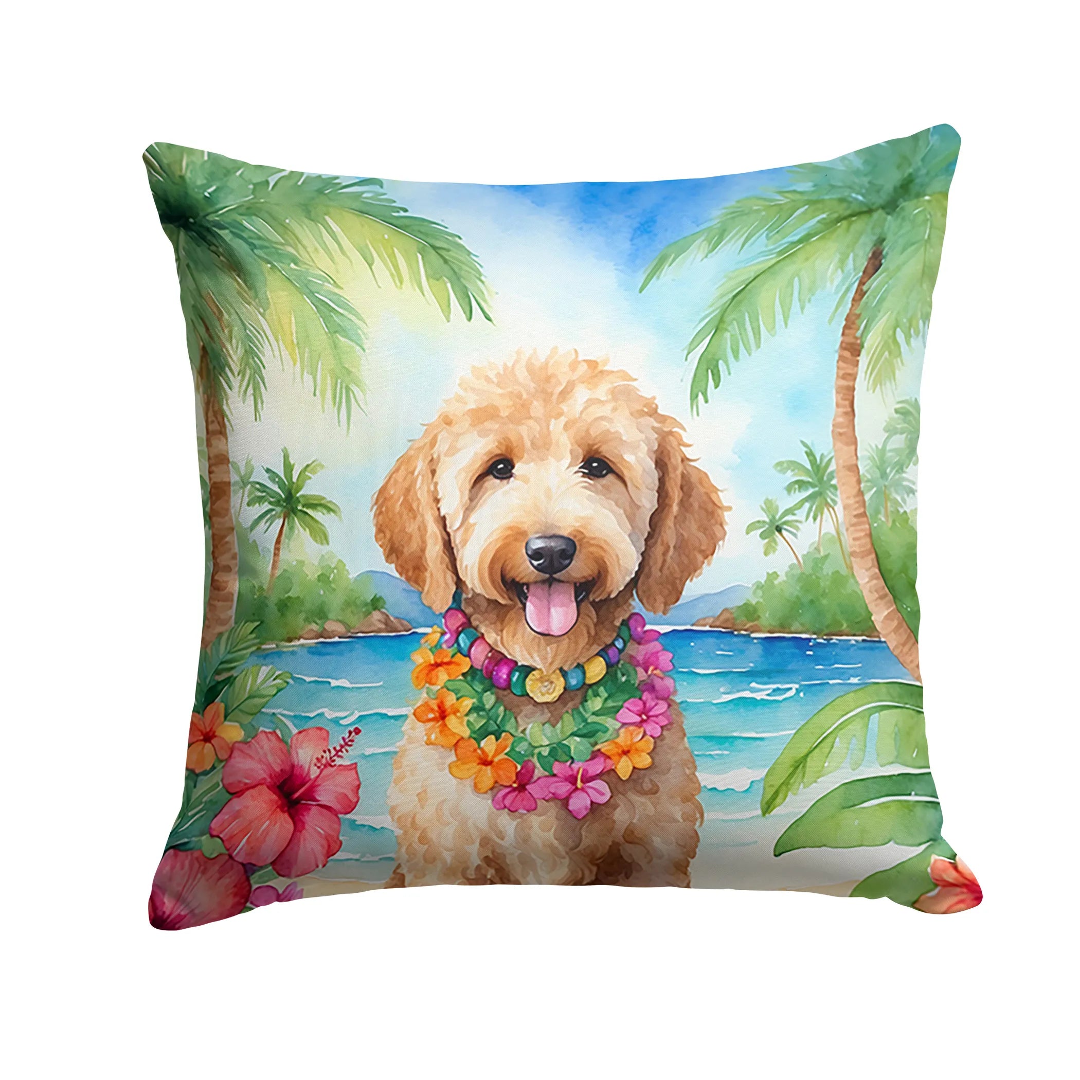Luau Party Throw Pillow - Size: 14HX14W | Pack Of: 1 | Collection name: Luau party