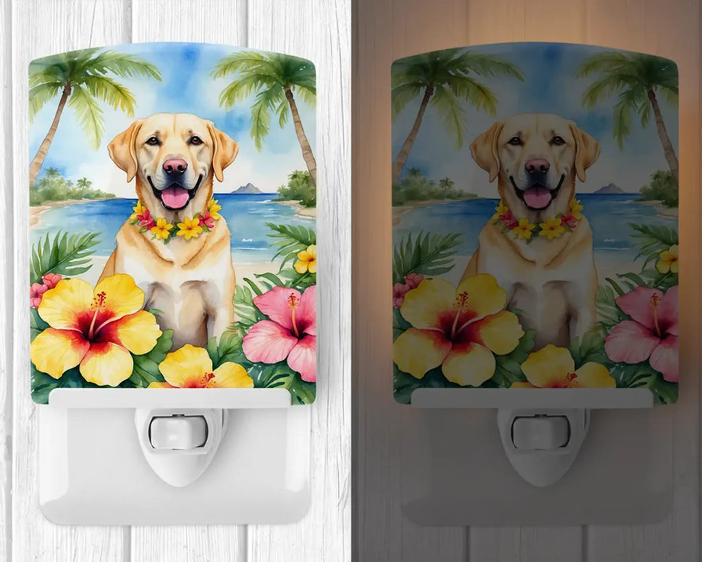 Yellow Ceramic Night Light