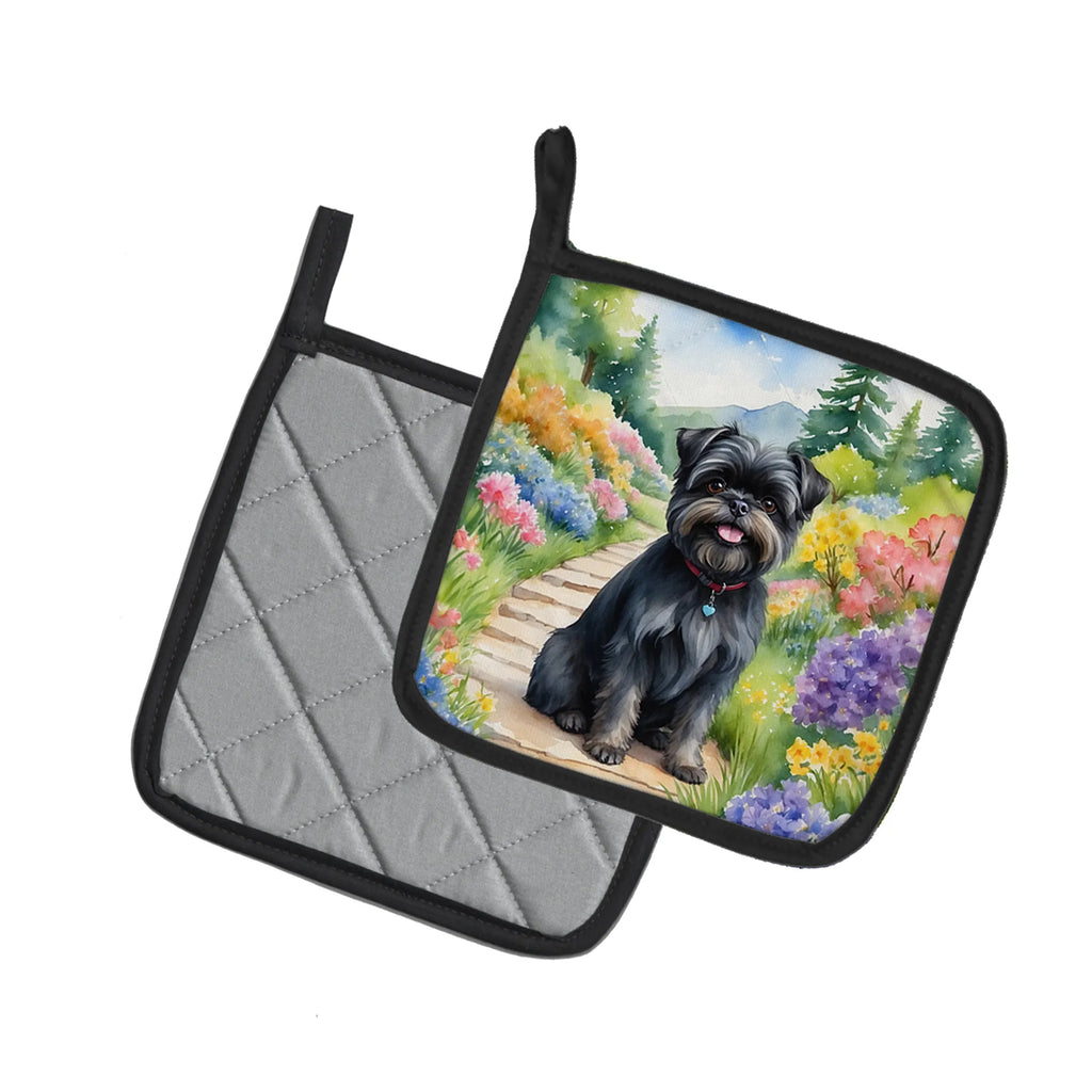 Spring Path Pair of Pot Holders - Size: 7.5HX7.5W | Pack Of: 1 | Collection name: Spring path
