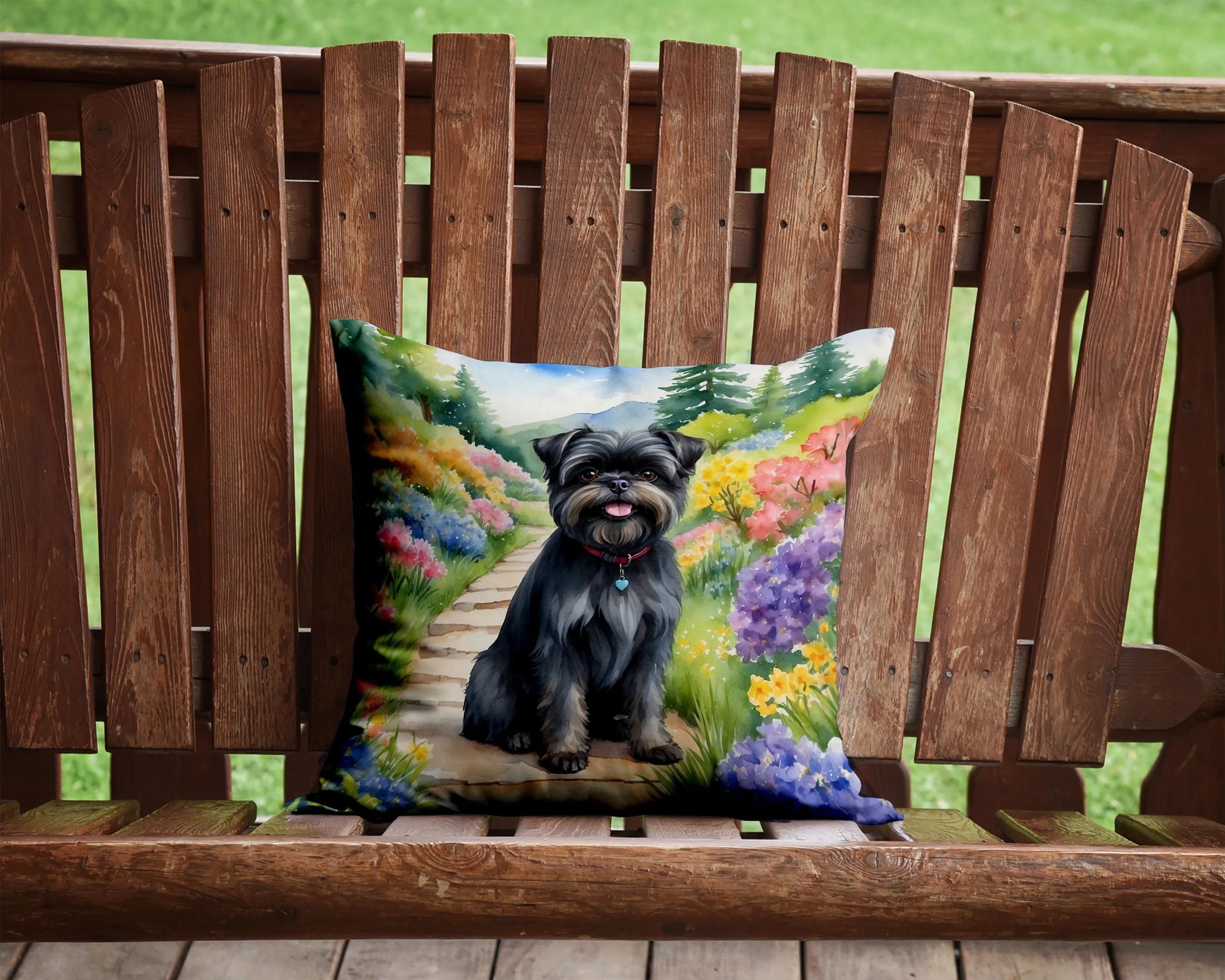 Spring Path Throw Pillow - Size: 14HX14W | Pack Of: 1 | Collection name: Spring path