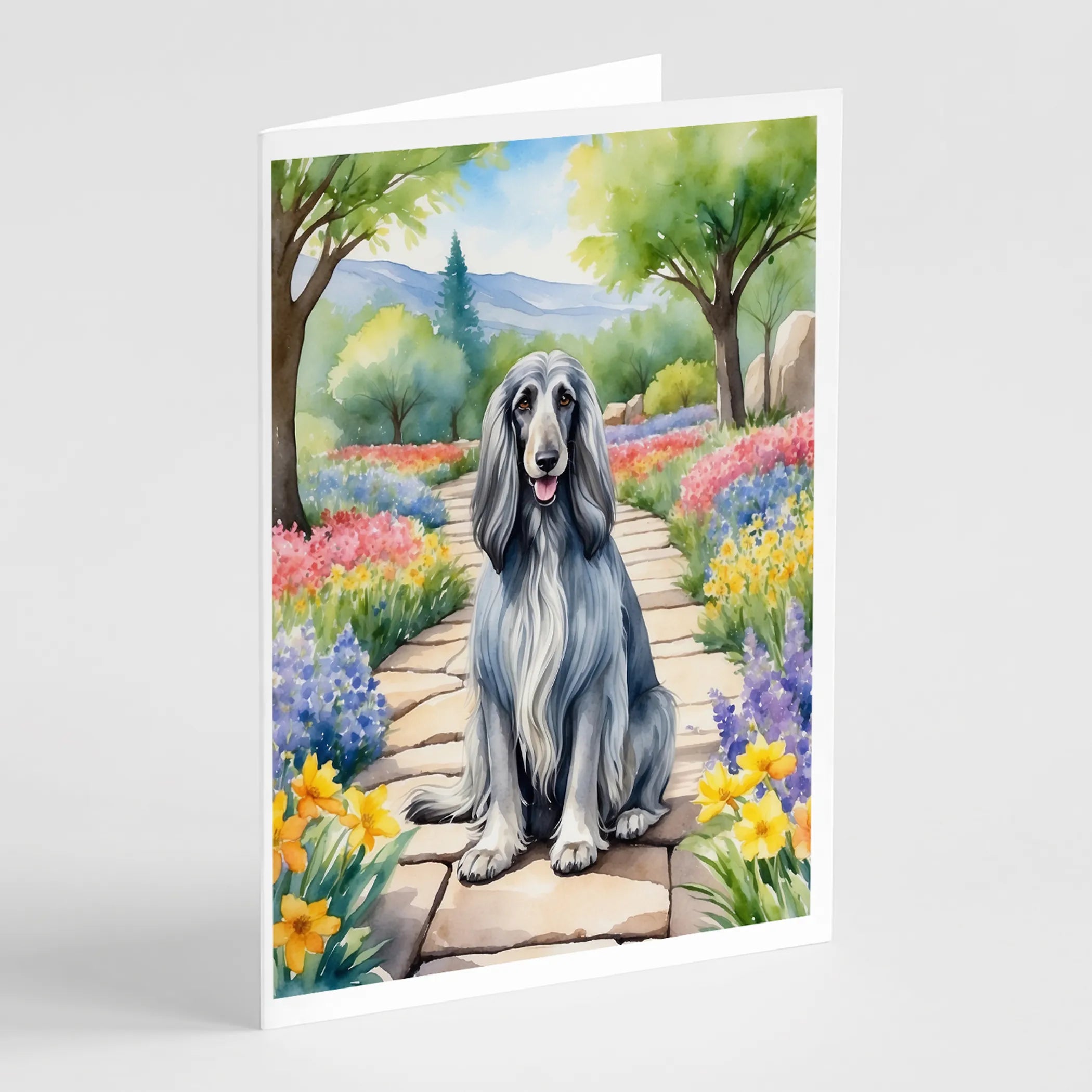 Spring Path Greeting Cards  - Size: 5X7 | Pack Of: 8 | Collection name: Spring path