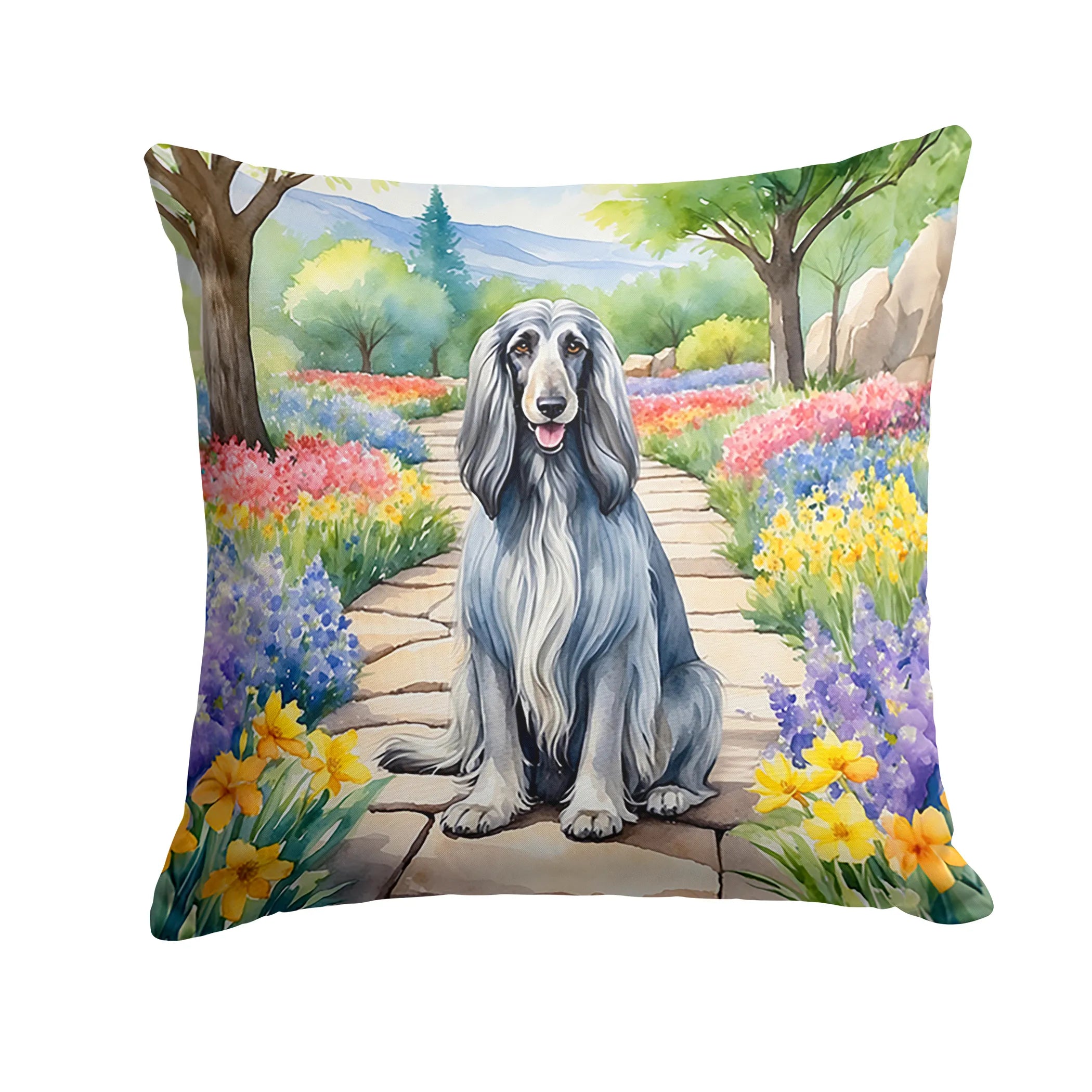 Spring Path Throw Pillow - Size: 14HX14W | Pack Of: 1 | Collection name: Spring path