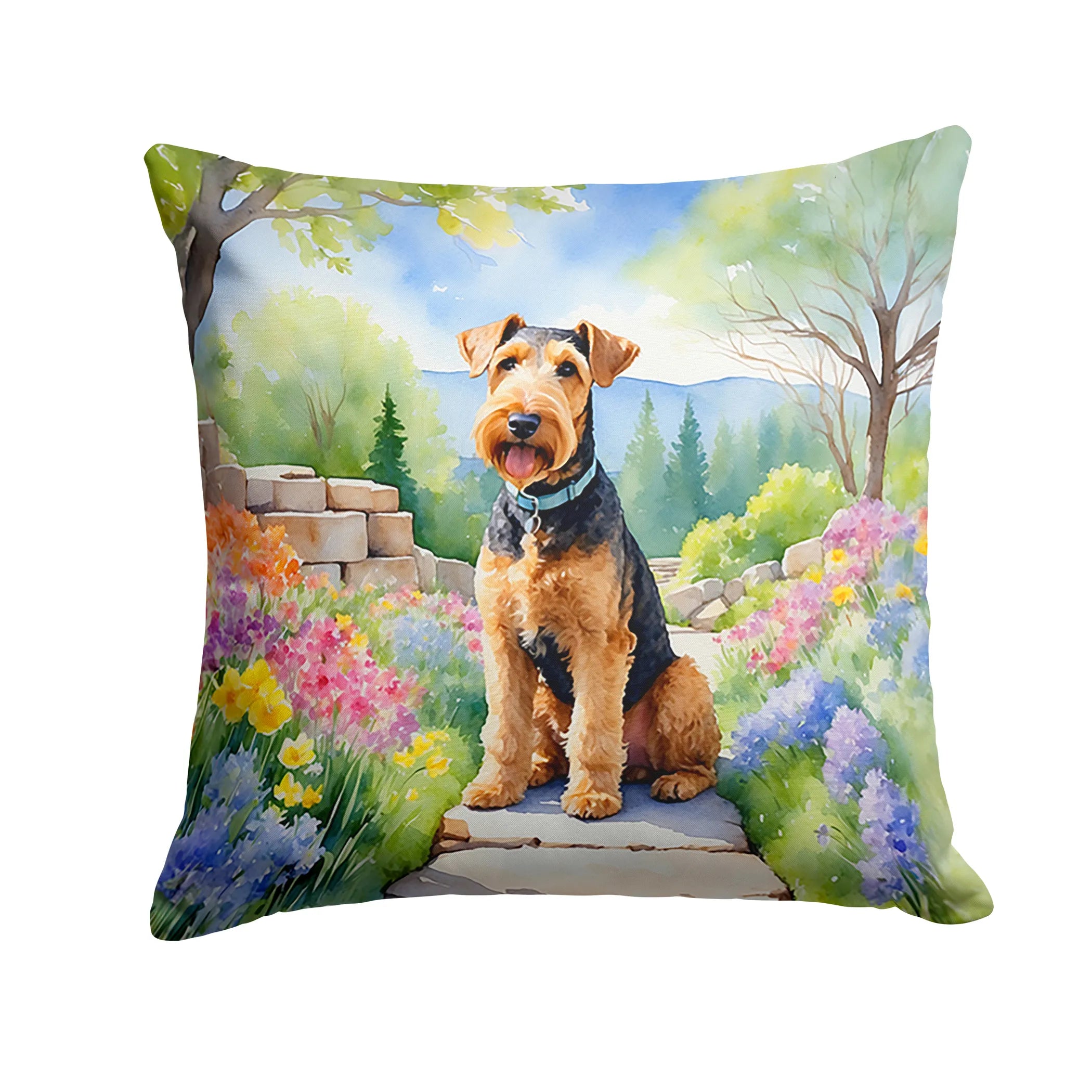 Spring Path Throw Pillow - Size: 14HX14W | Pack Of: 1 | Collection name: Spring path