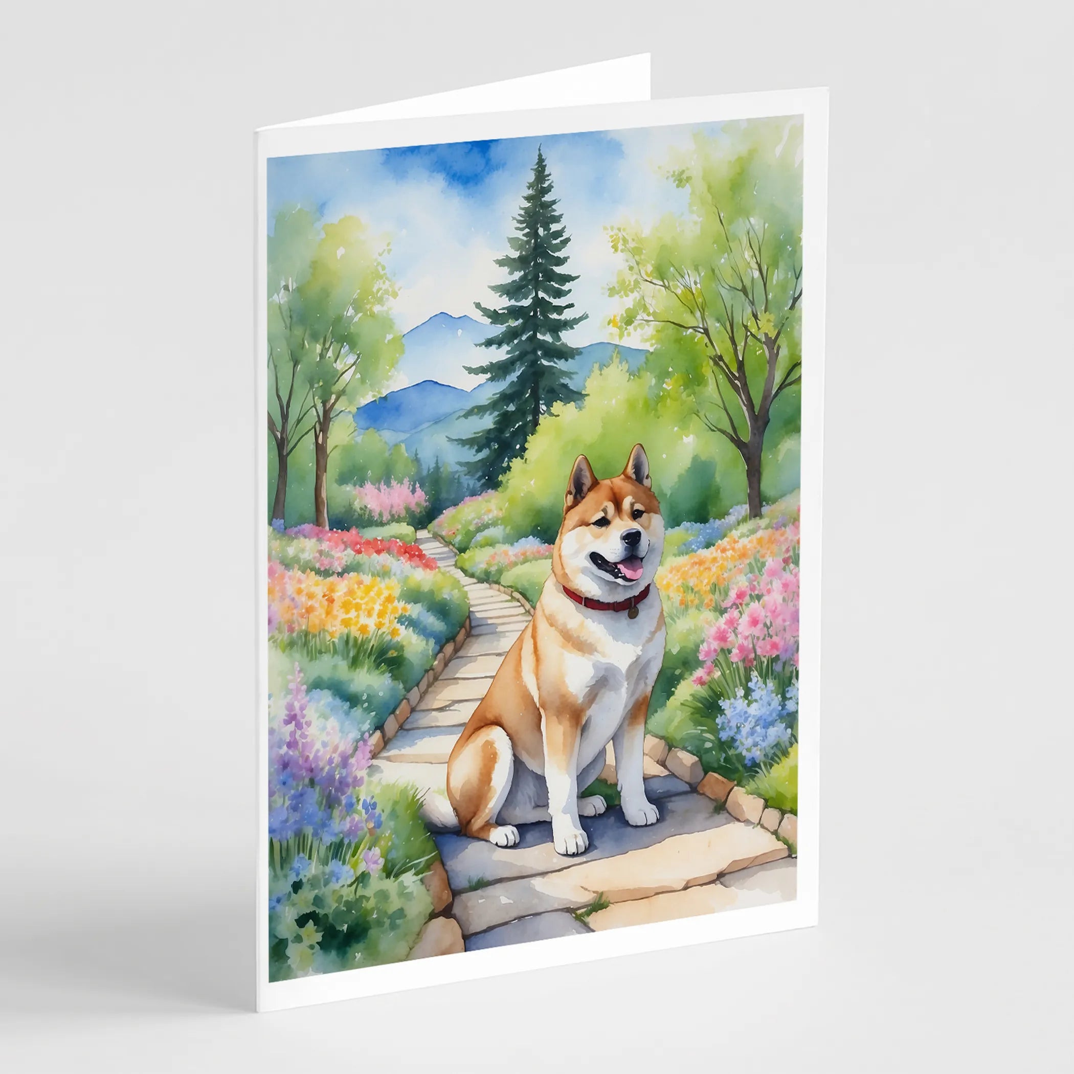 Spring Path Greeting Cards  - Size: 5X7 | Pack Of: 8 | Collection name: Spring path