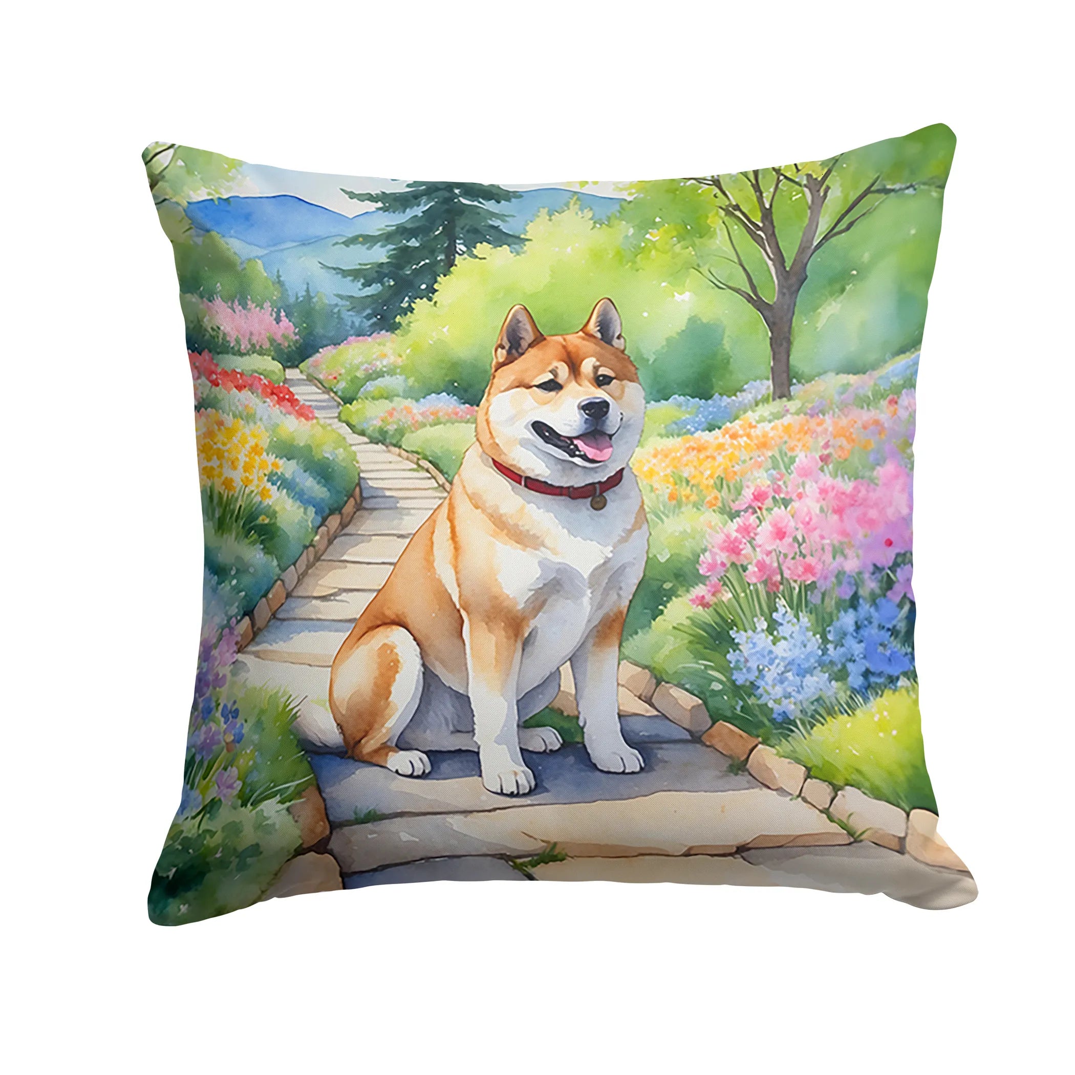 Spring Path Throw Pillow - Size: 14HX14W | Pack Of: 1 | Collection name: Spring path
