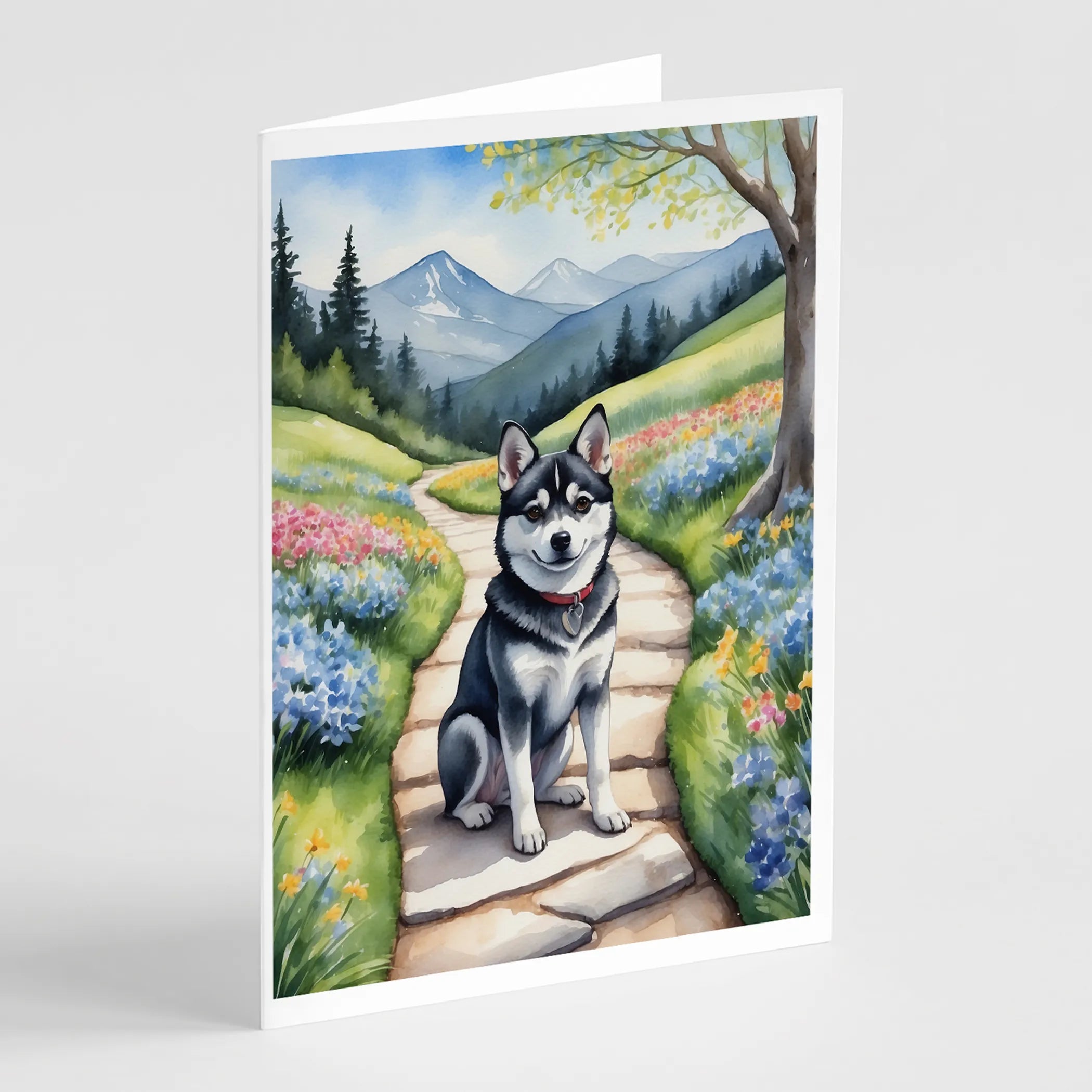Spring Path Greeting Cards  - Size: 5X7 | Pack Of: 8 | Collection name: Spring path