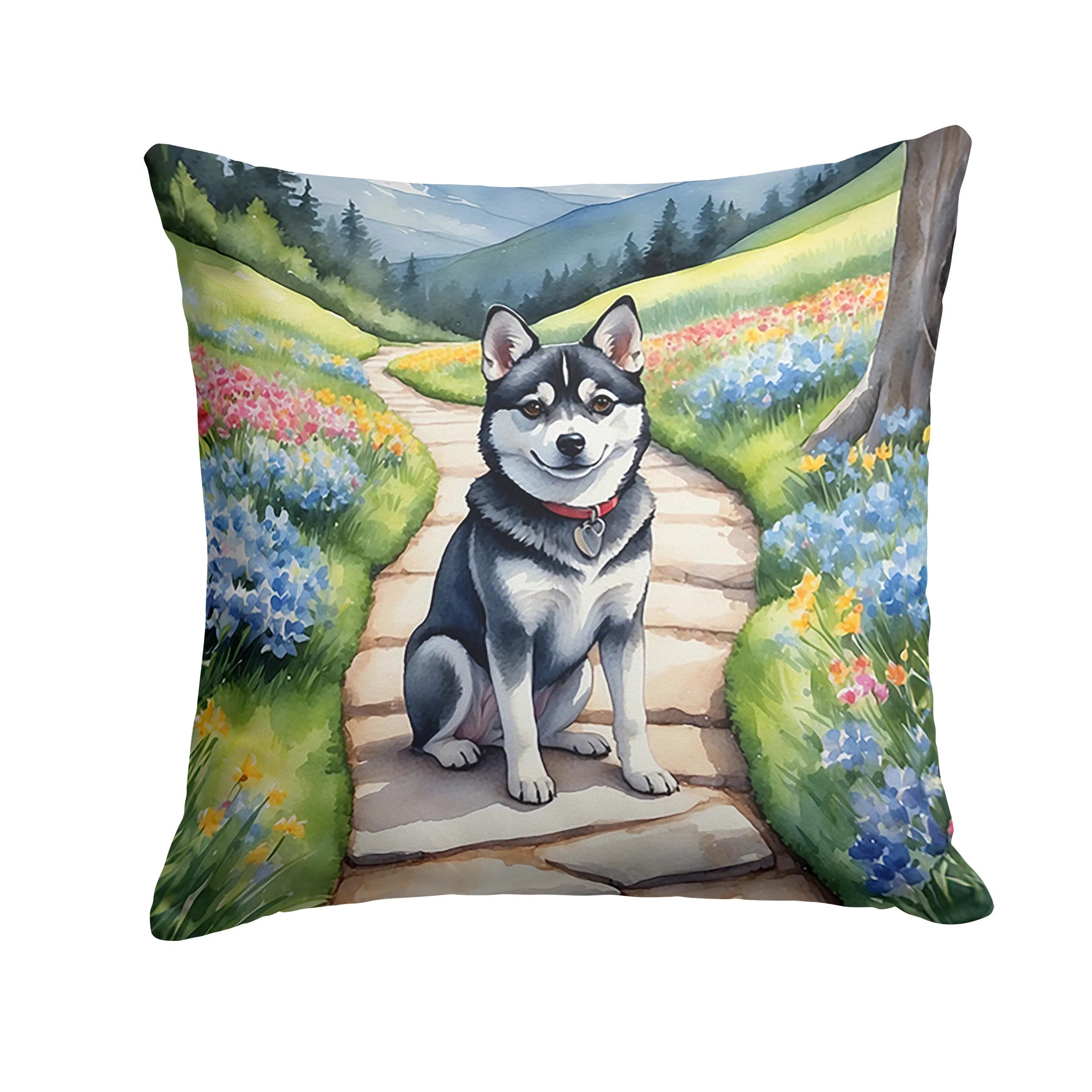 Spring Path Throw Pillow - Size: 14HX14W | Pack Of: 1 | Collection name: Spring path