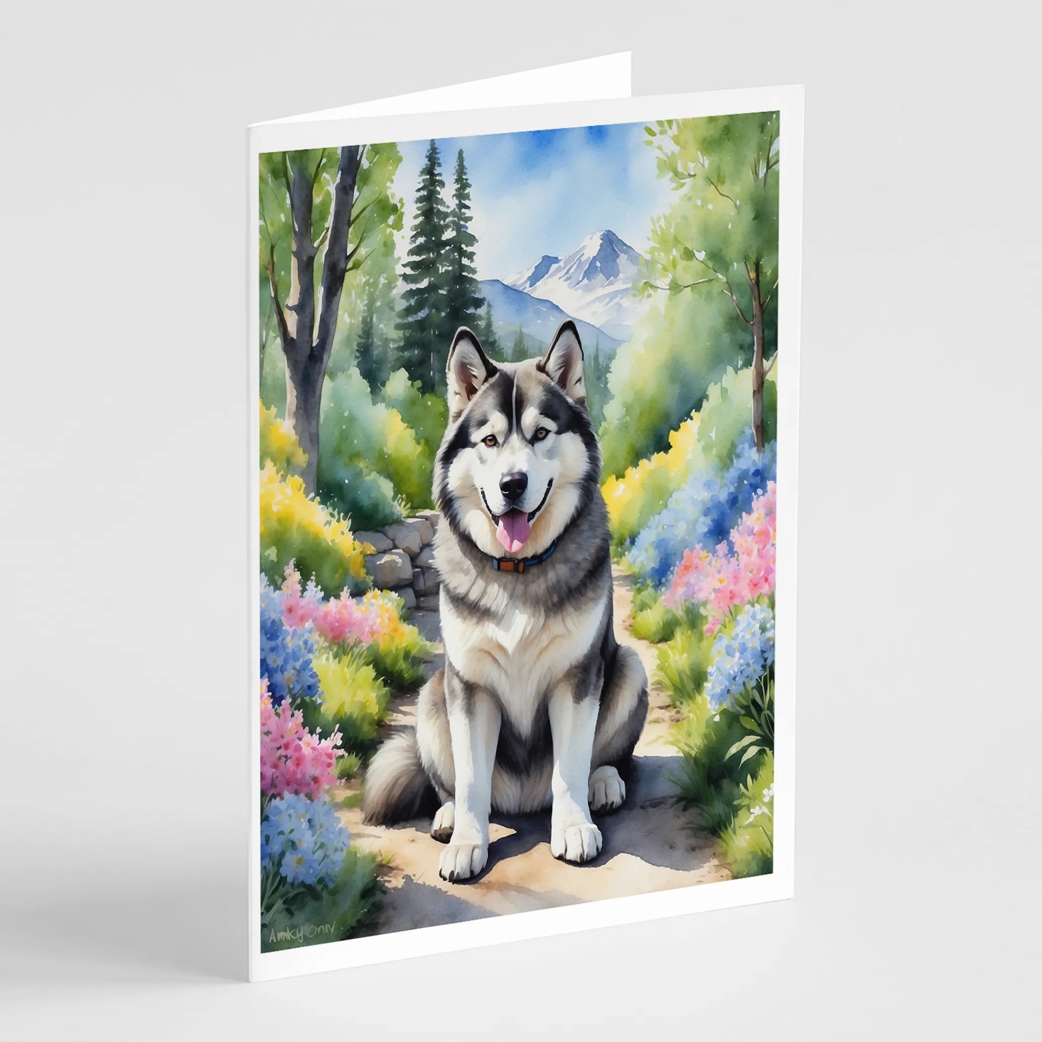 Spring Path Greeting Cards  - Size: 5X7 | Pack Of: 8 | Collection name: Spring path
