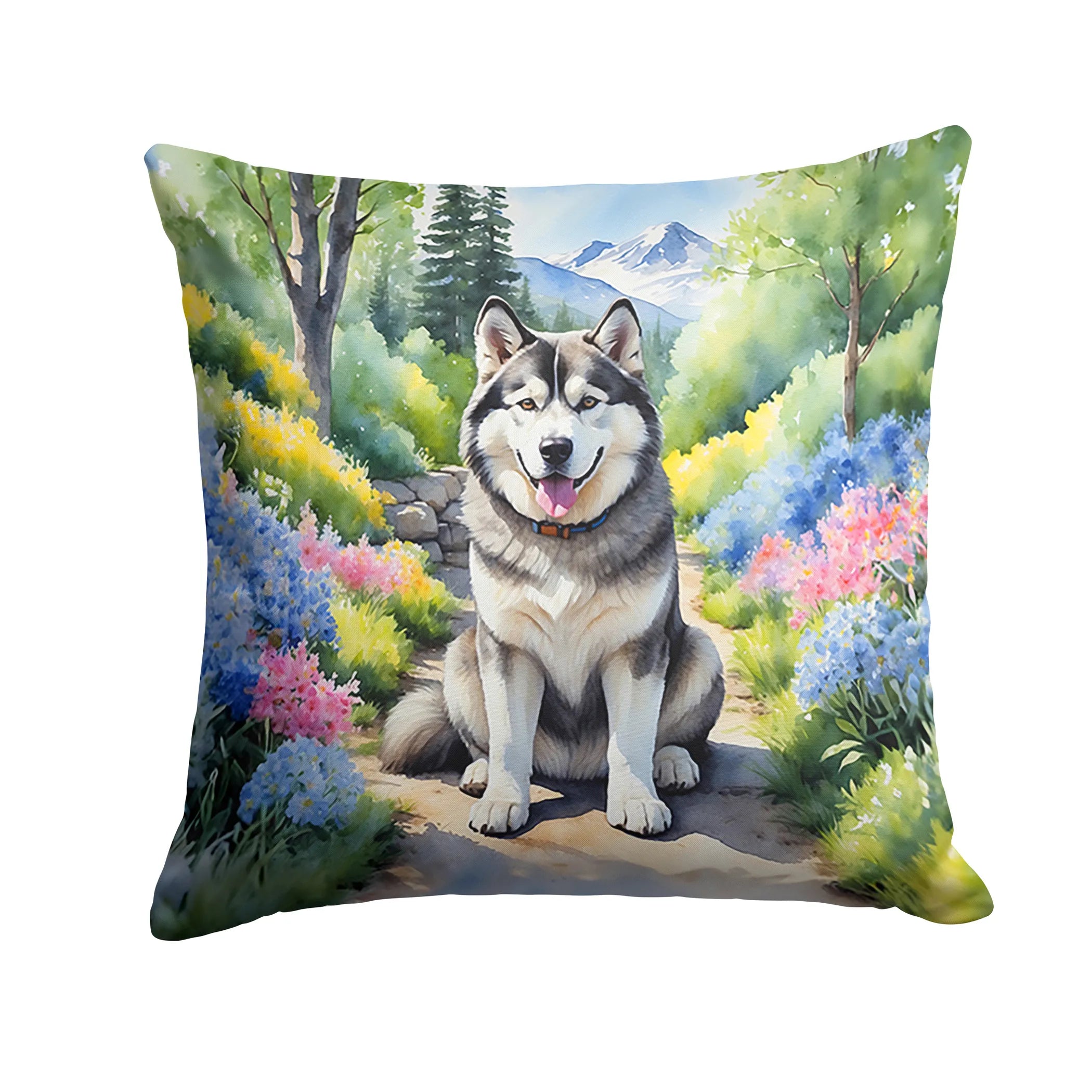 Spring Path Throw Pillow - Size: 14HX14W | Pack Of: 1 | Collection name: Spring path
