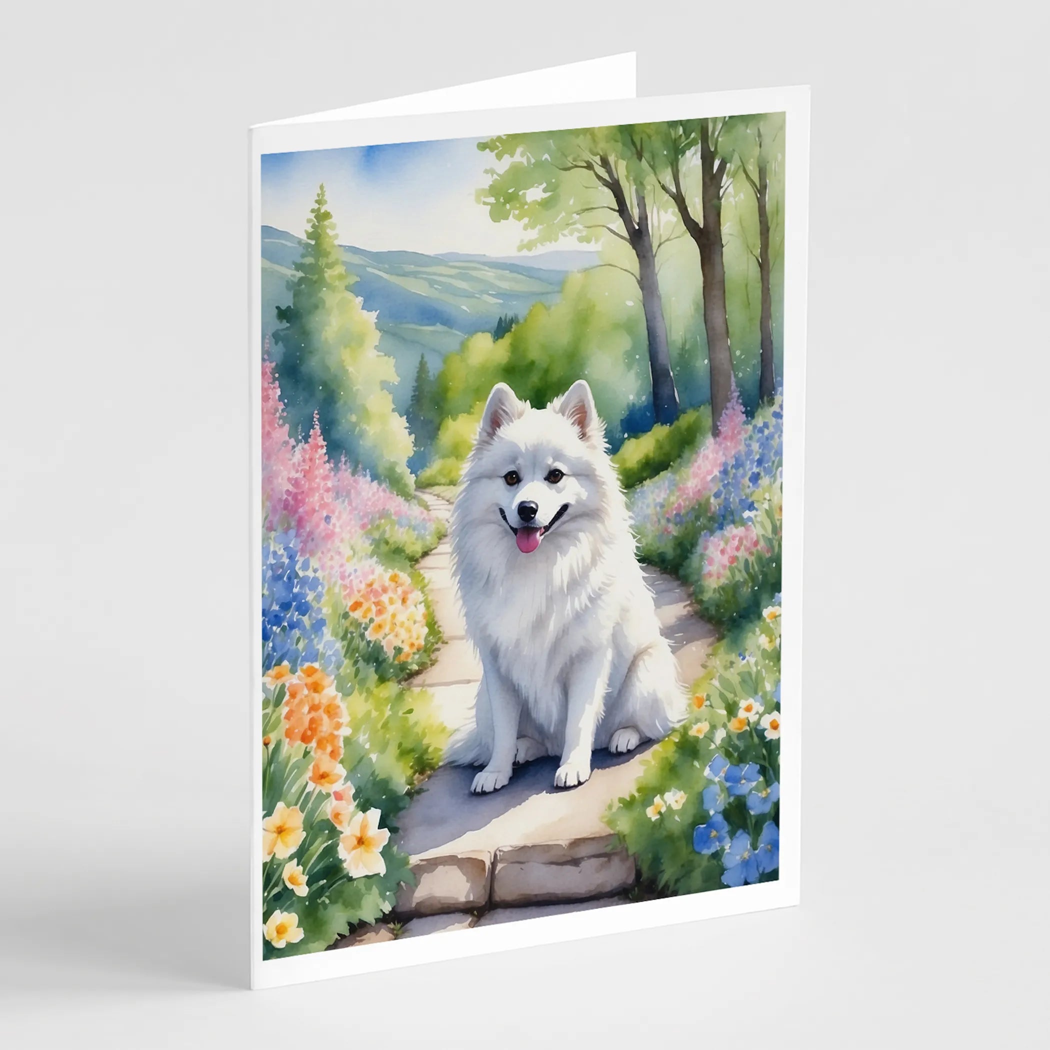 Spring Path Greeting Cards  - Size: 5X7 | Pack Of: 8 | Collection name: Spring path