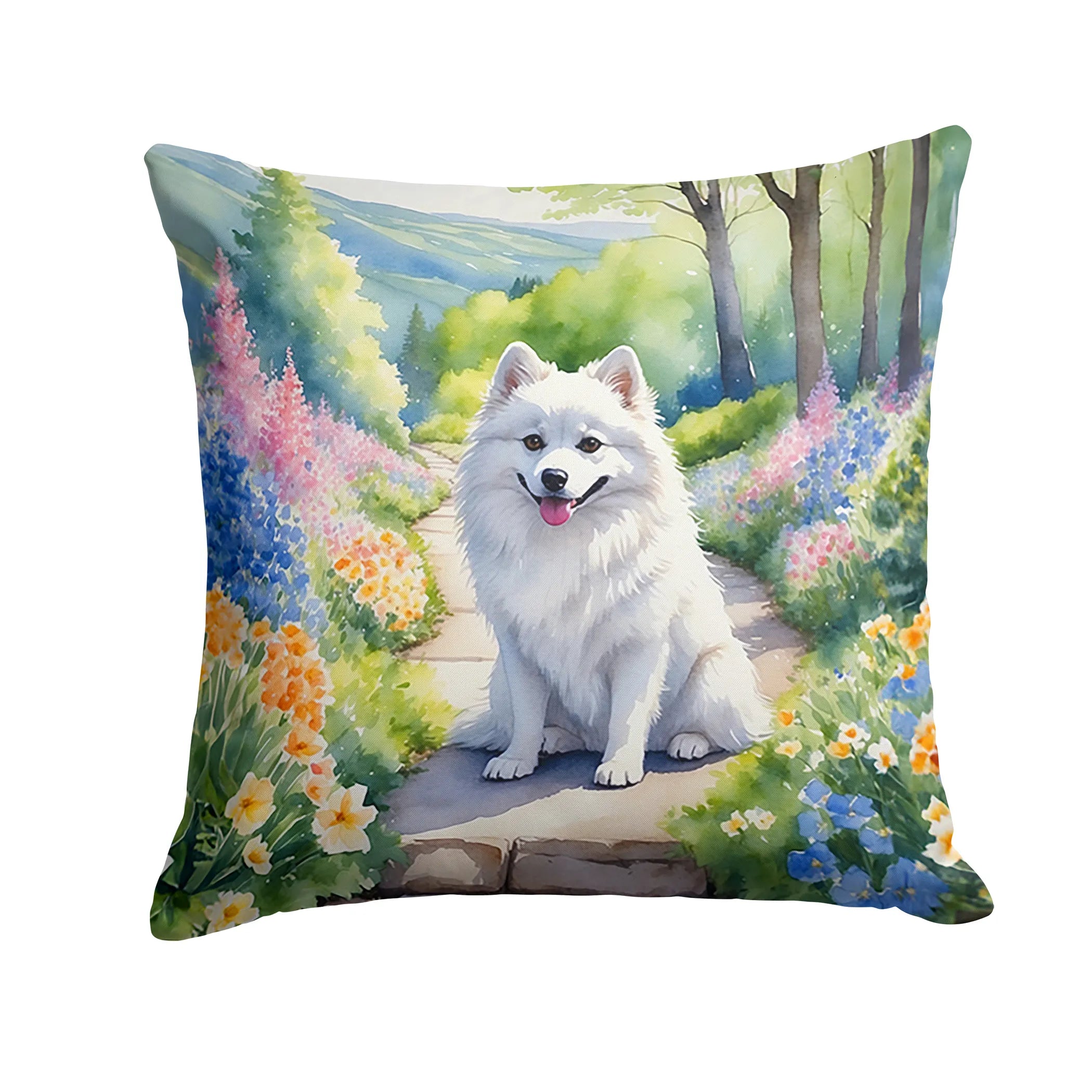 Spring Path Throw Pillow - Size: 14HX14W | Pack Of: 1 | Collection name: Spring path