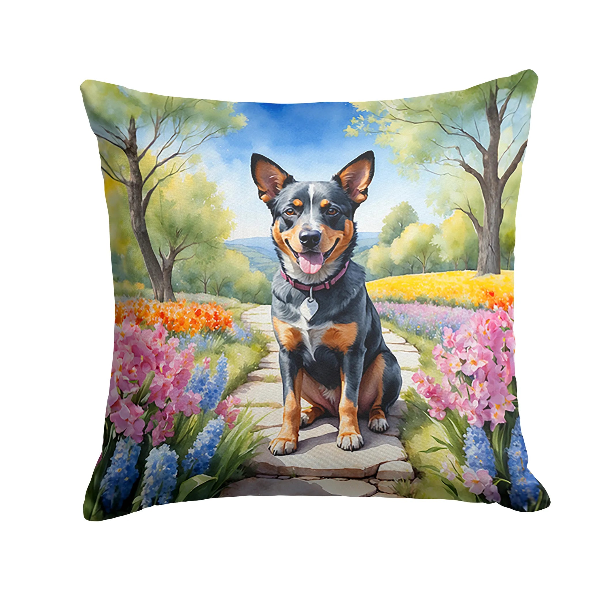 Spring Path Throw Pillow - Size: 14HX14W | Pack Of: 1 | Collection name: Spring path
