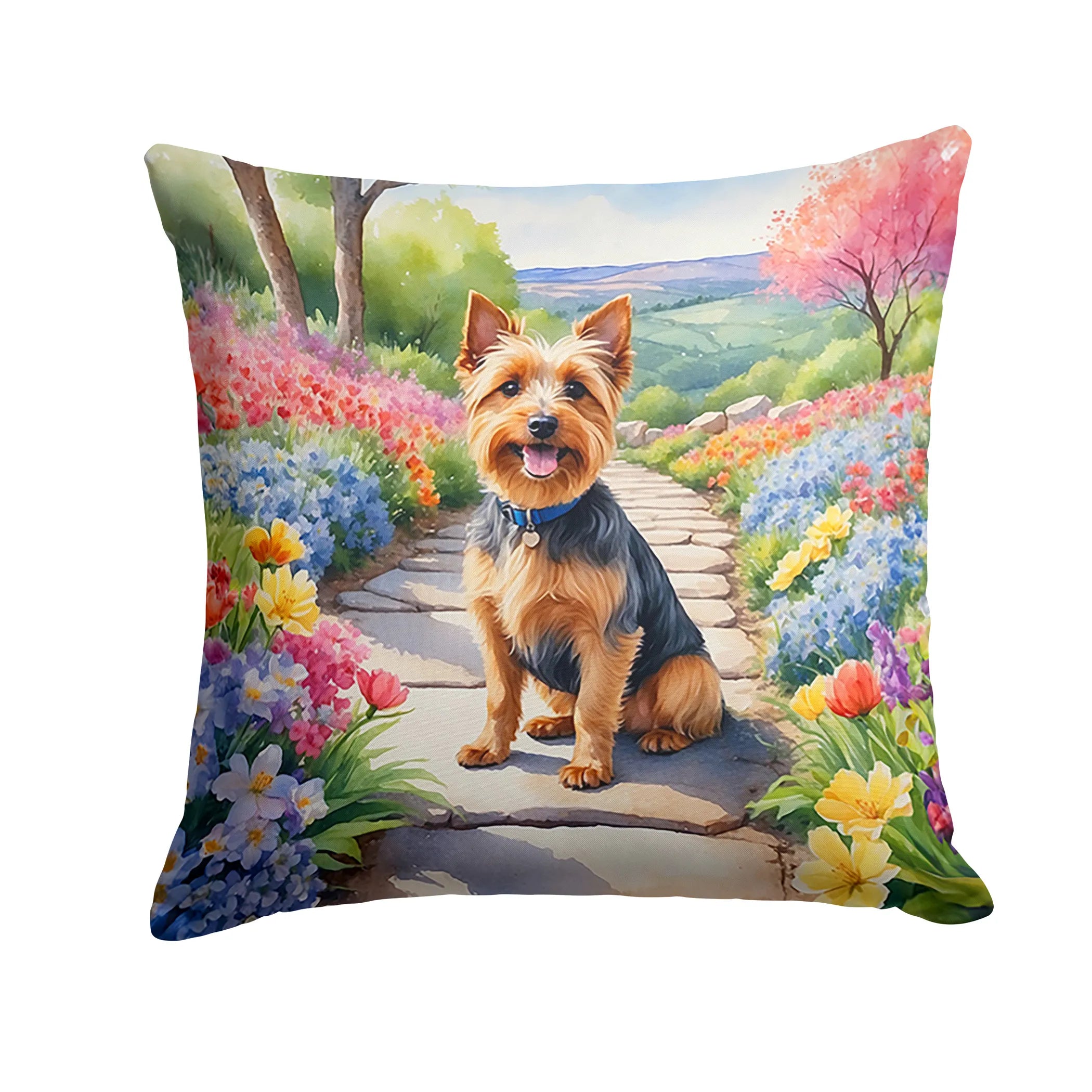 Spring Path Throw Pillow - Size: 14HX14W | Pack Of: 1 | Collection name: Spring path